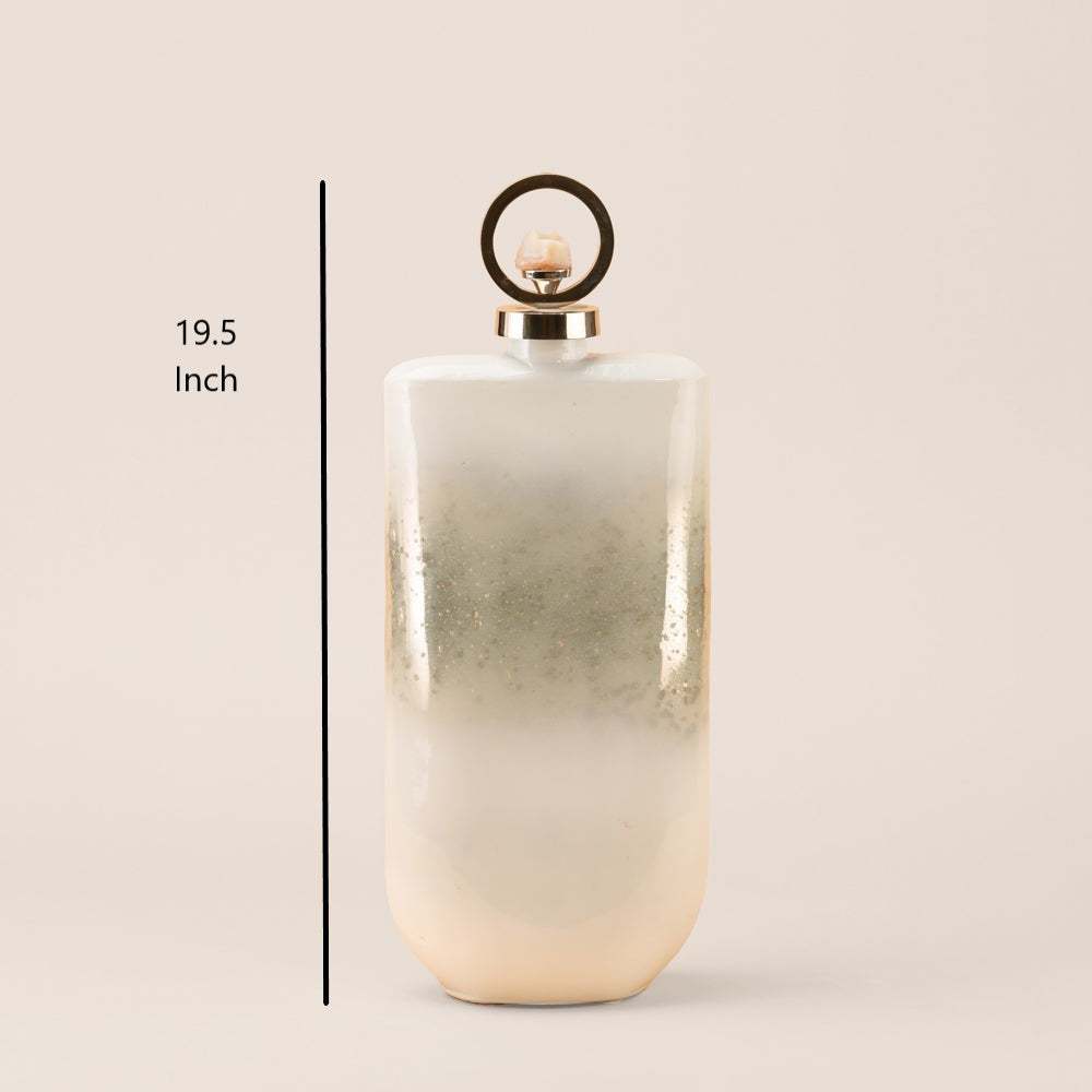 ARCTIC BREEZE/NICKLE GLASS BOTTLE LARGE