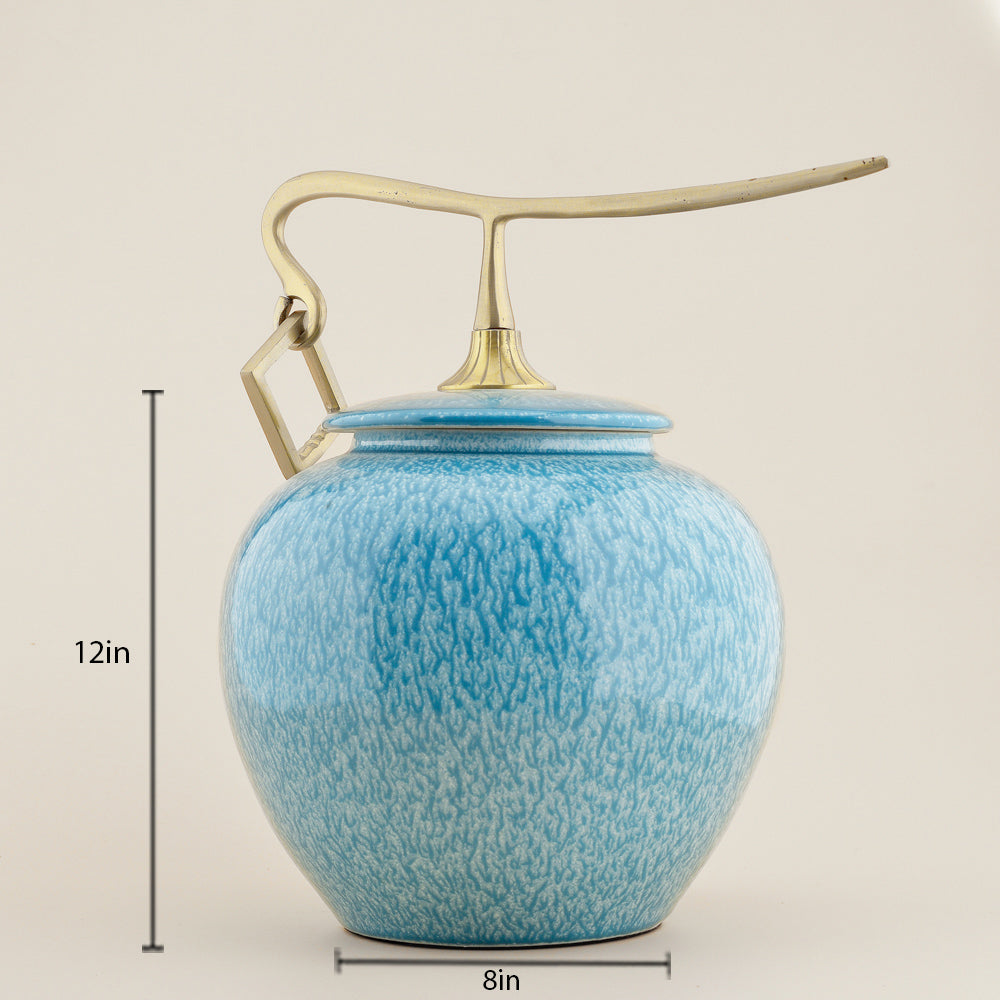 CERAMIC JAR SHOWPIECE