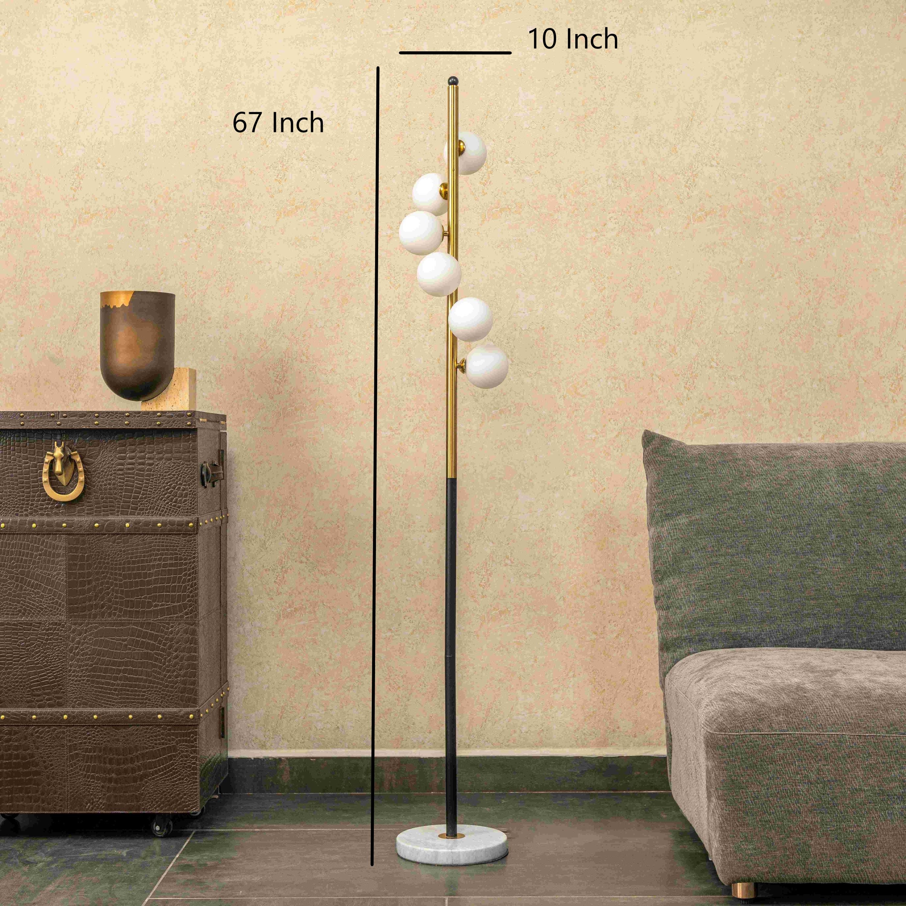 DESIGNER SIDE LAMP WITH ROUND LIGHTS
