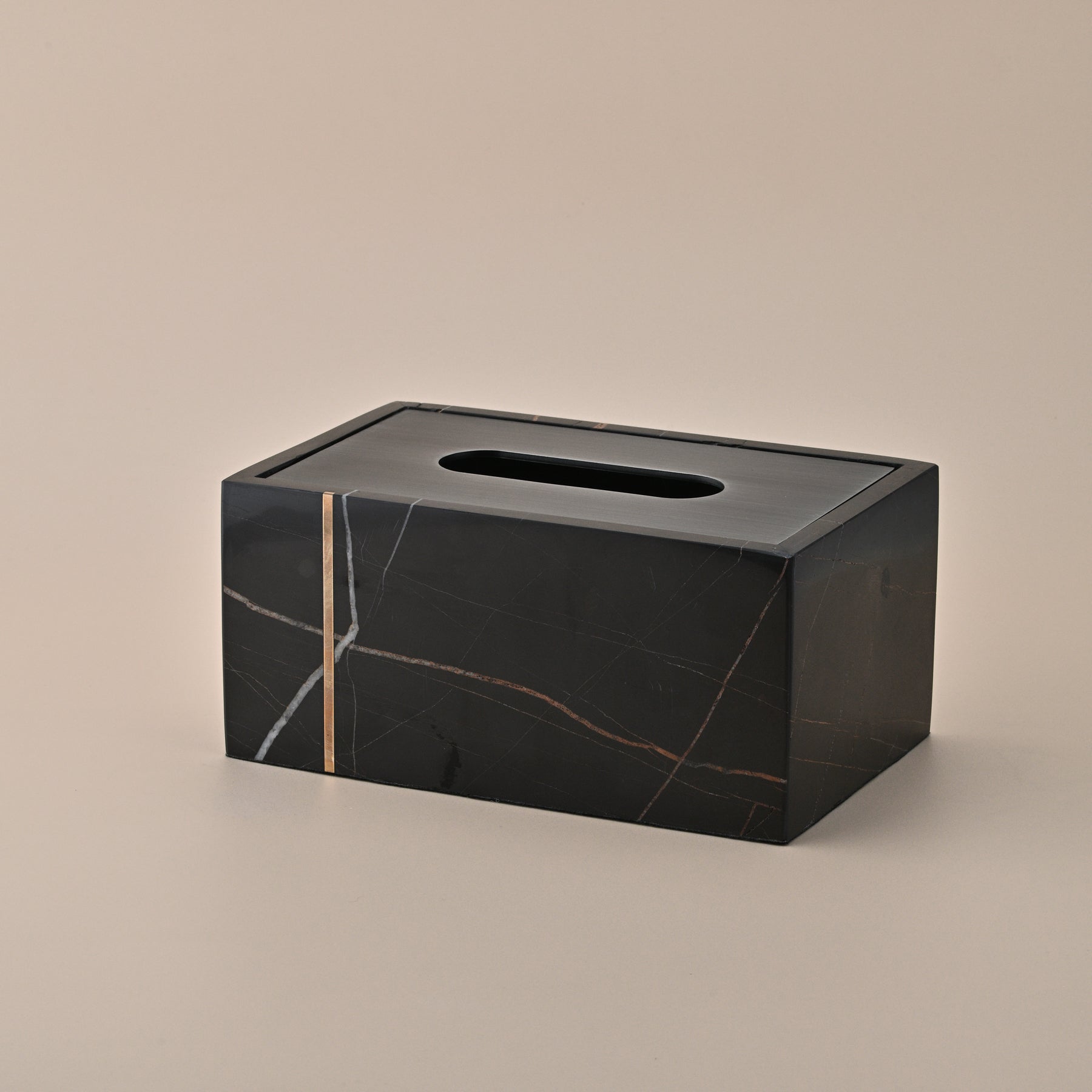 BLACK MARBLE TISSUE BOX