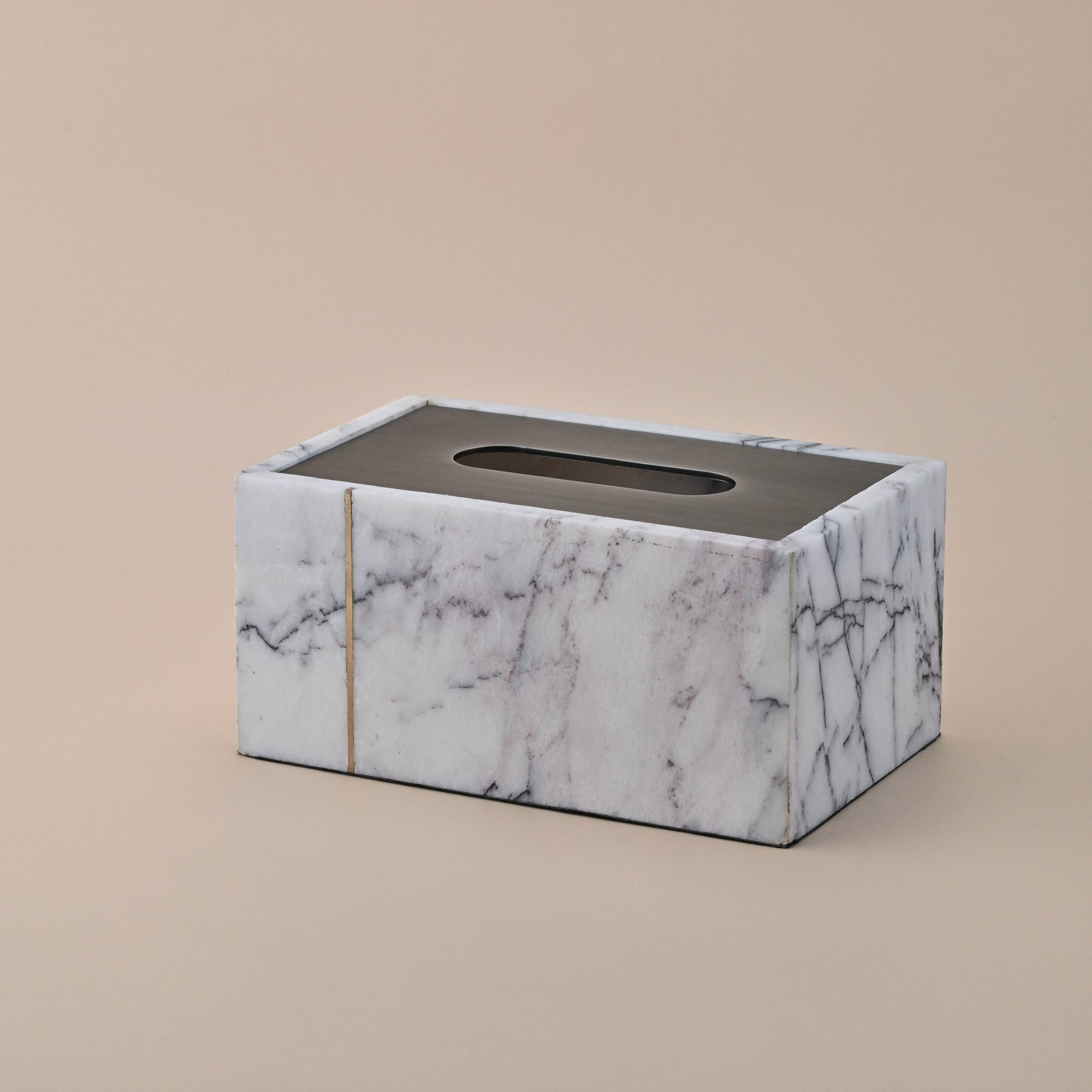 WHITE STONE TISSUE BOX