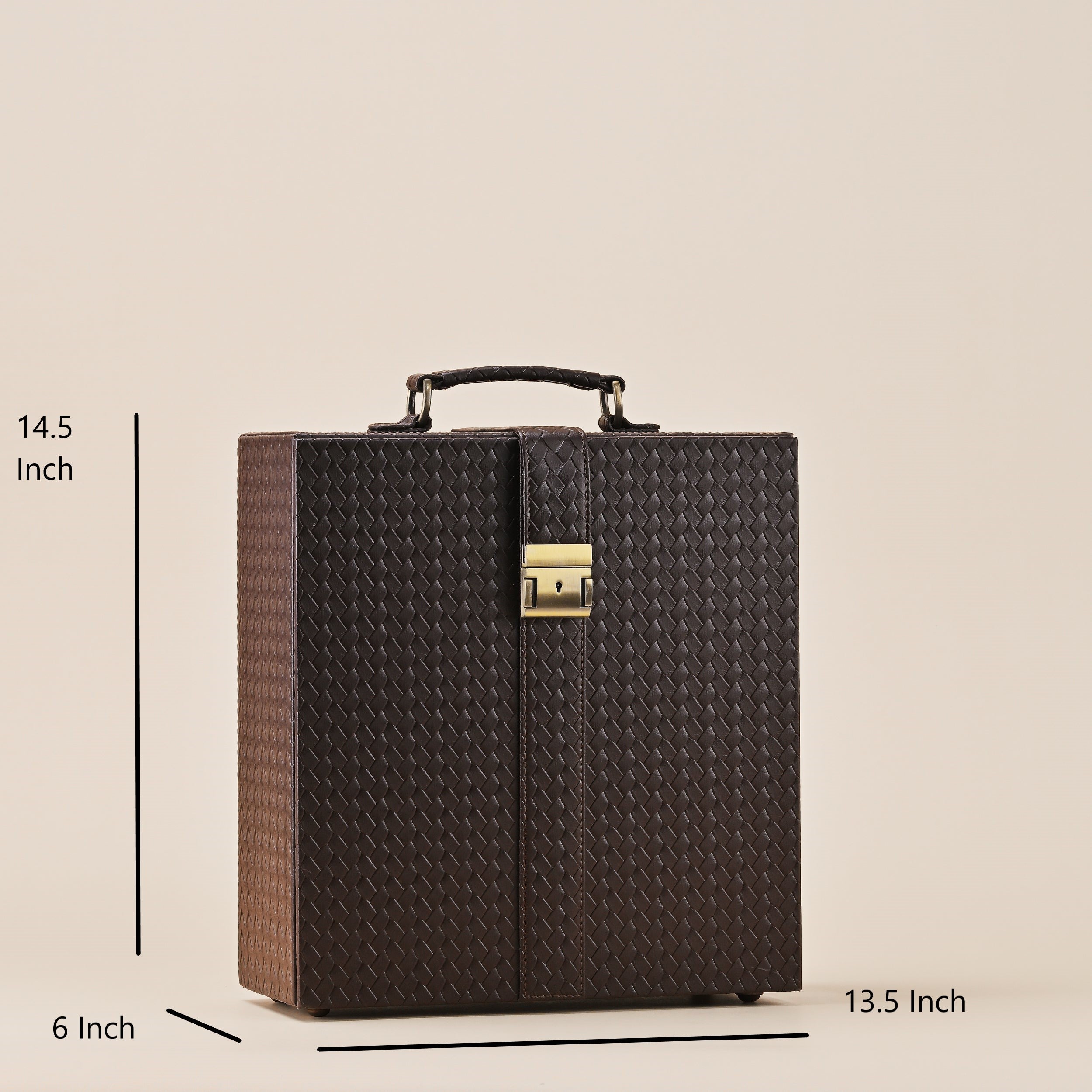 Sophisticated Leather Drinkware & Liquor Storage Case