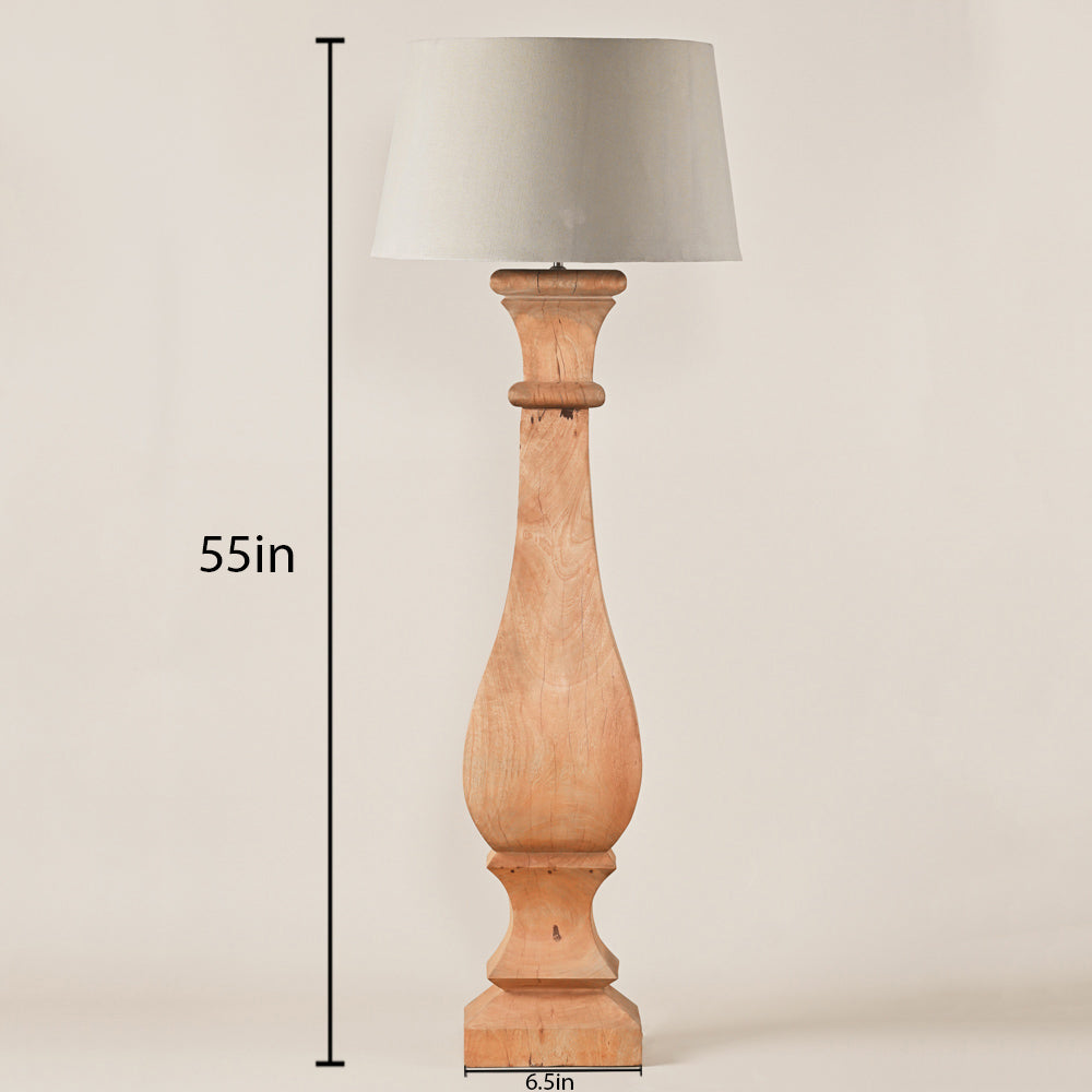WOODEN FLOOR LAMP