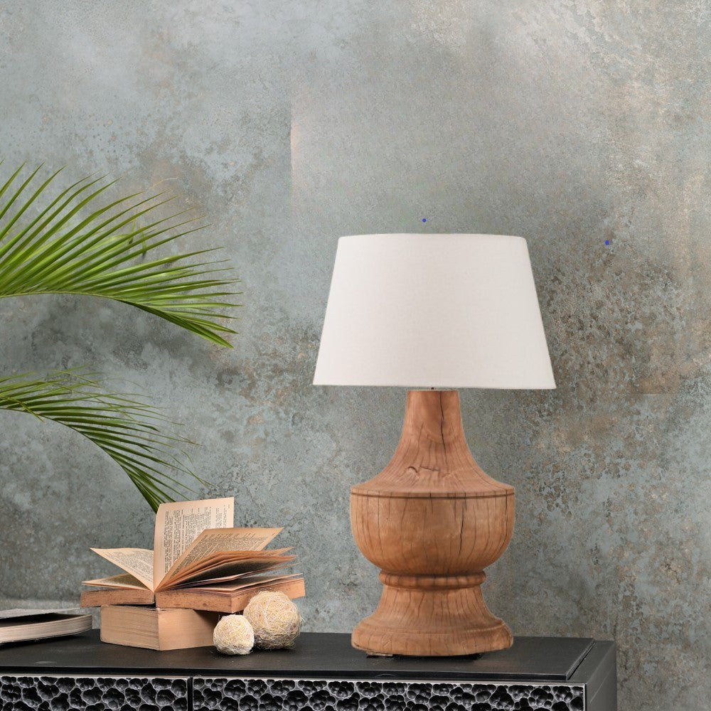 WOODEN TABLE LAMP