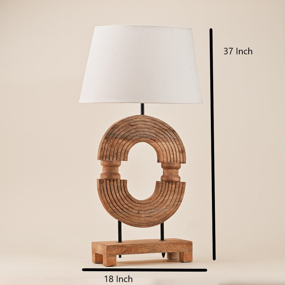 SOLID WOODEN TABLE LAMP
