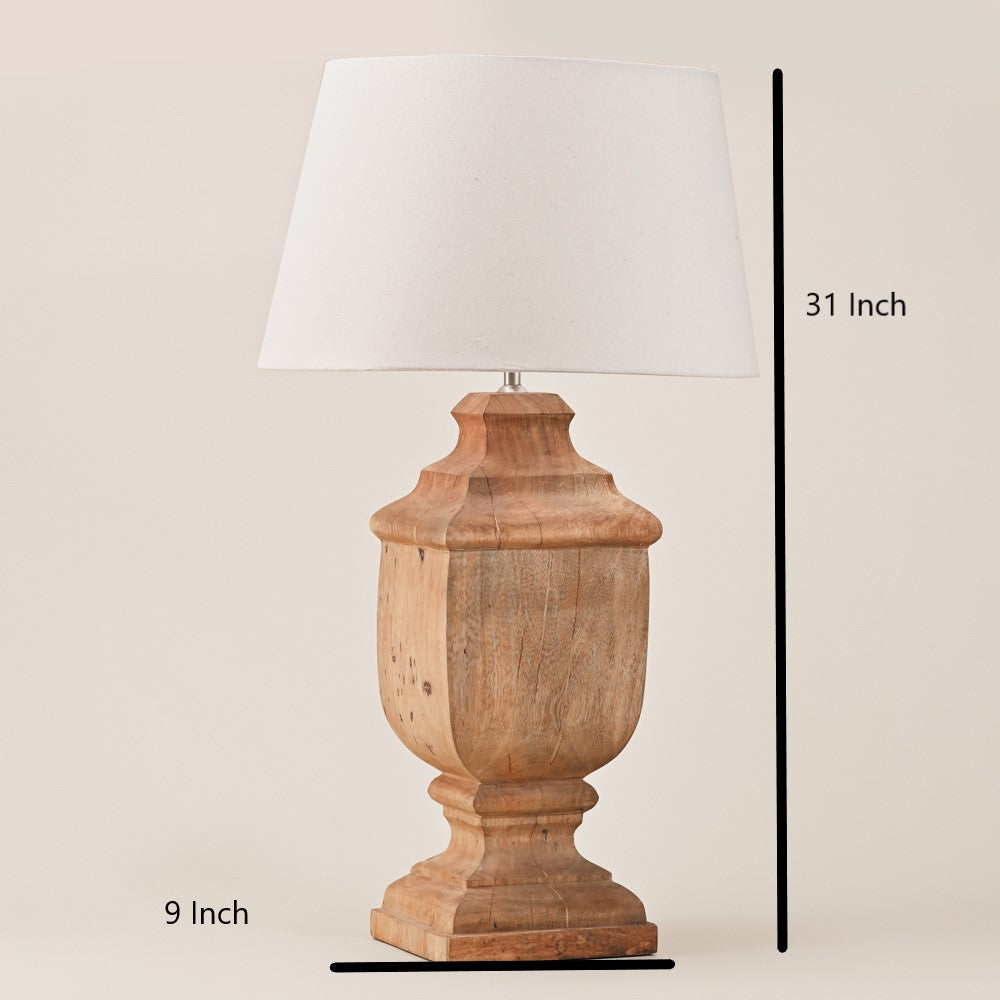 WOODEN TABLE LAMP