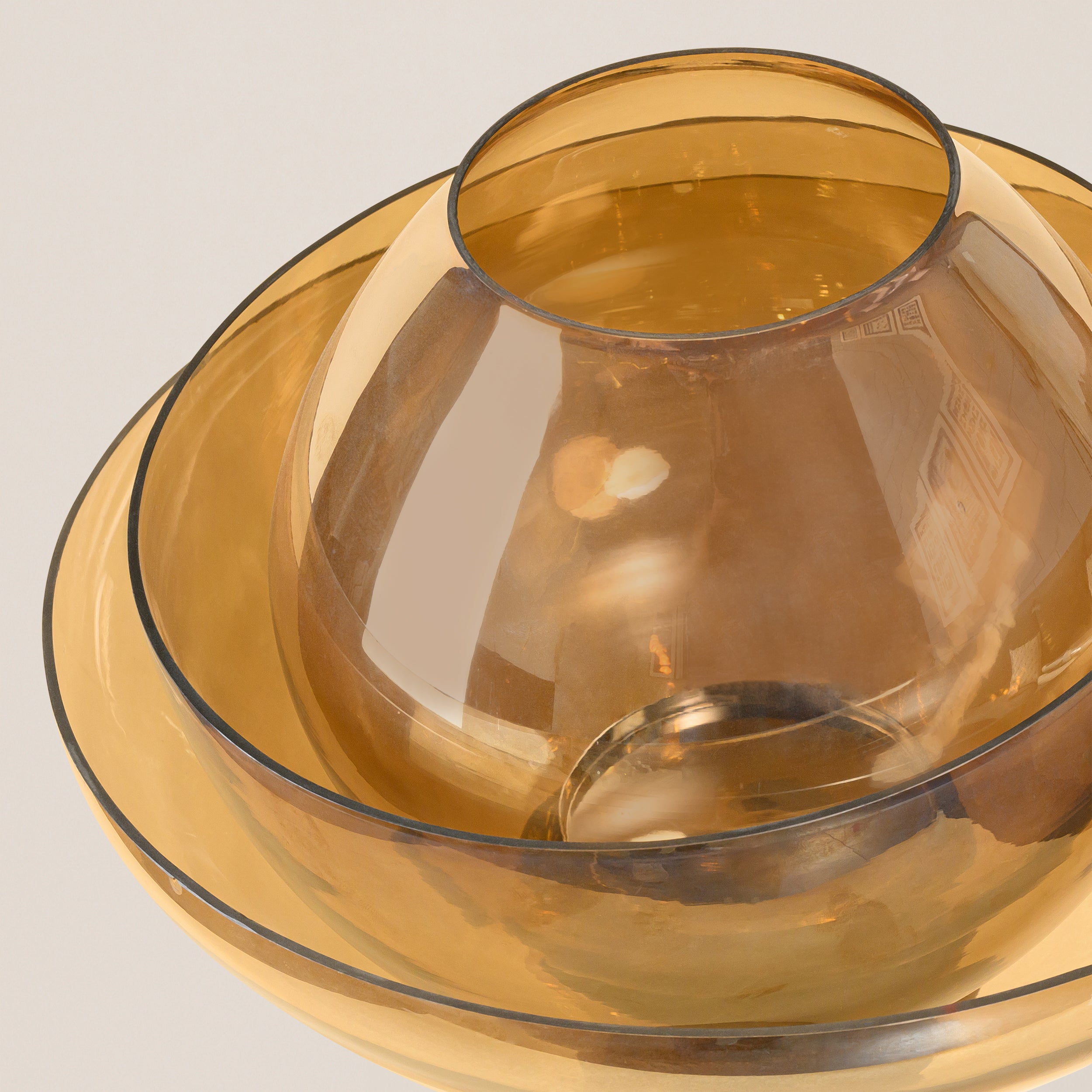 LOTUS WOODEN CANDLE HOLDER LARGE