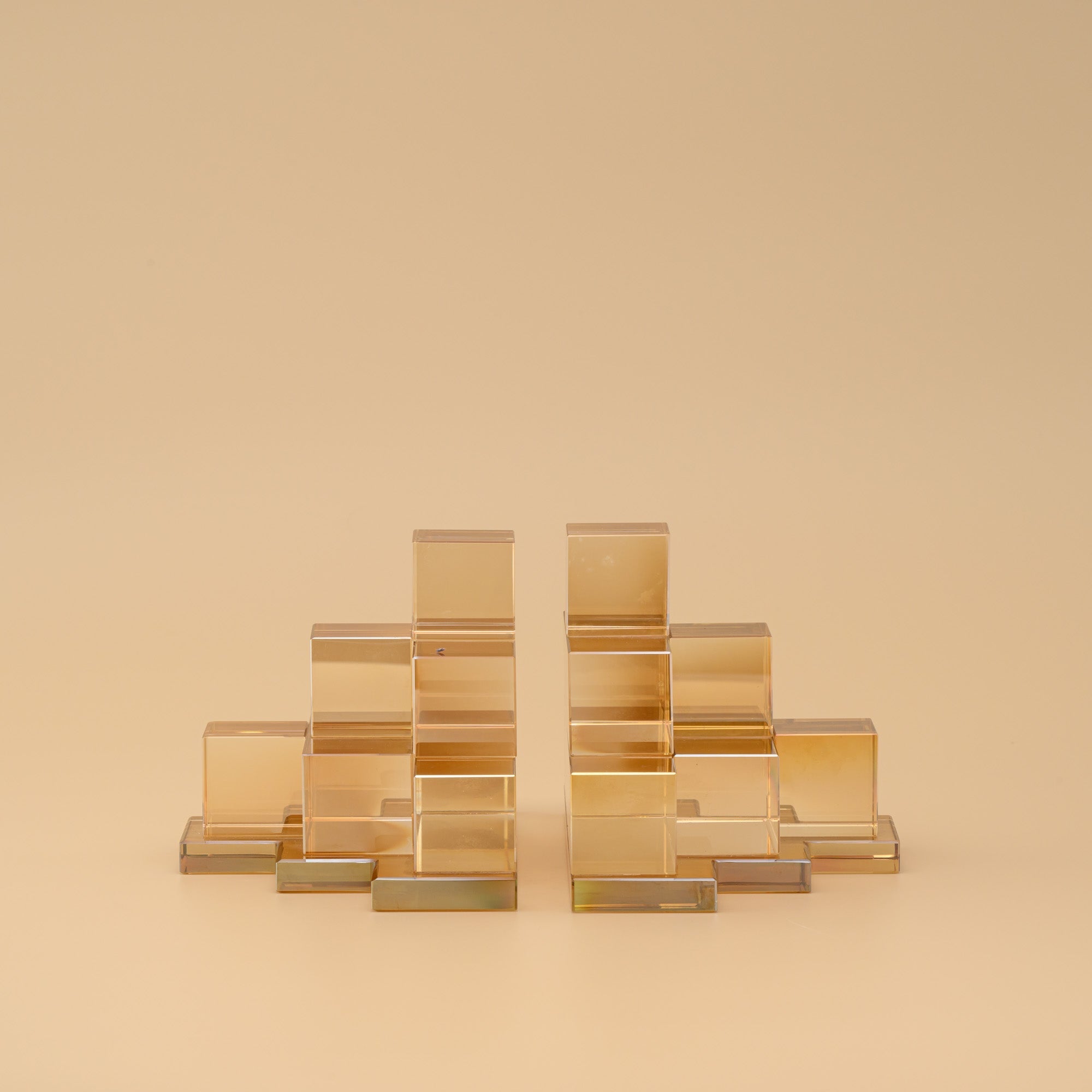 CRYSTAL CUBE BOOKEND