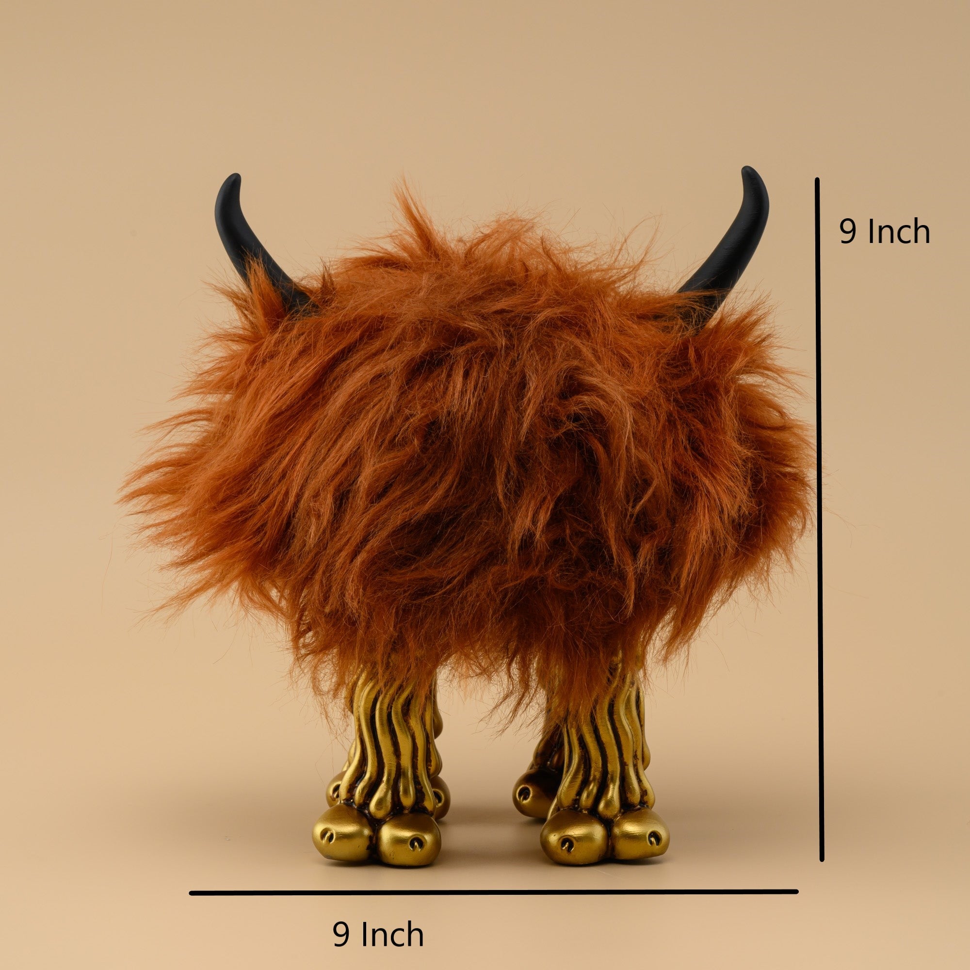 Little Monster Sheep Yak Animal Wool Woven Splicing Abstract Decoration Model