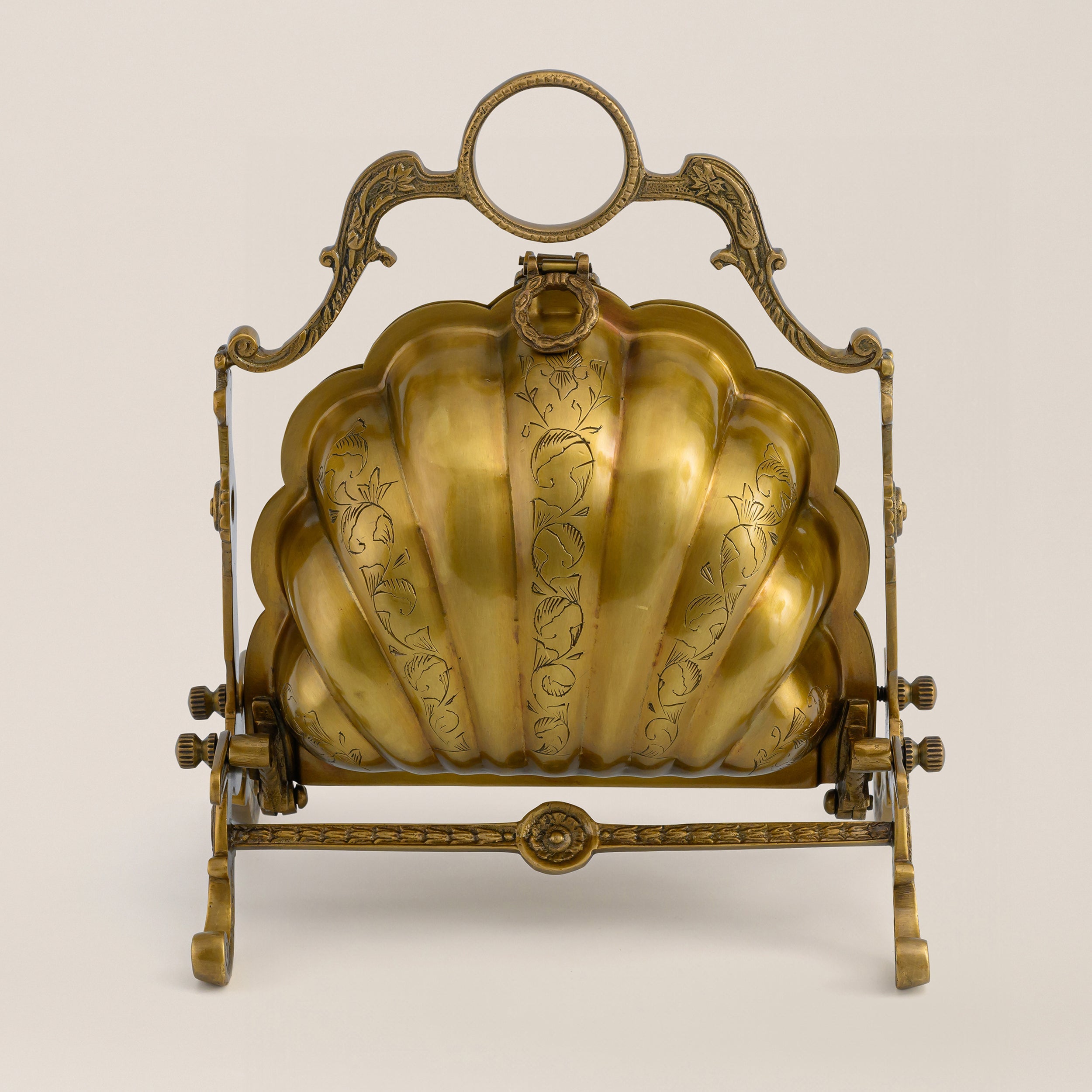 BRASS BISCUIT BOX LARGE