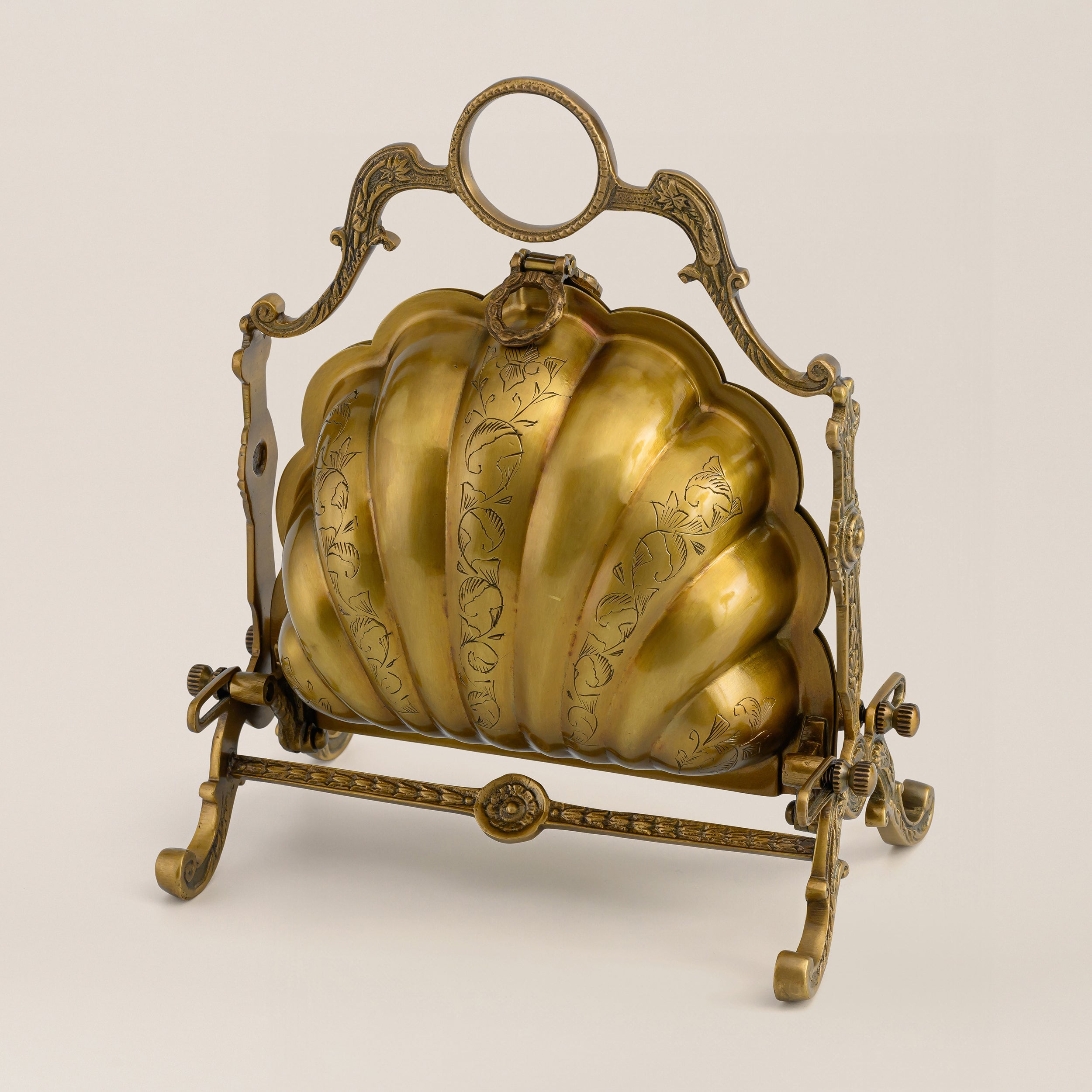 BRASS BISCUIT BOX LARGE