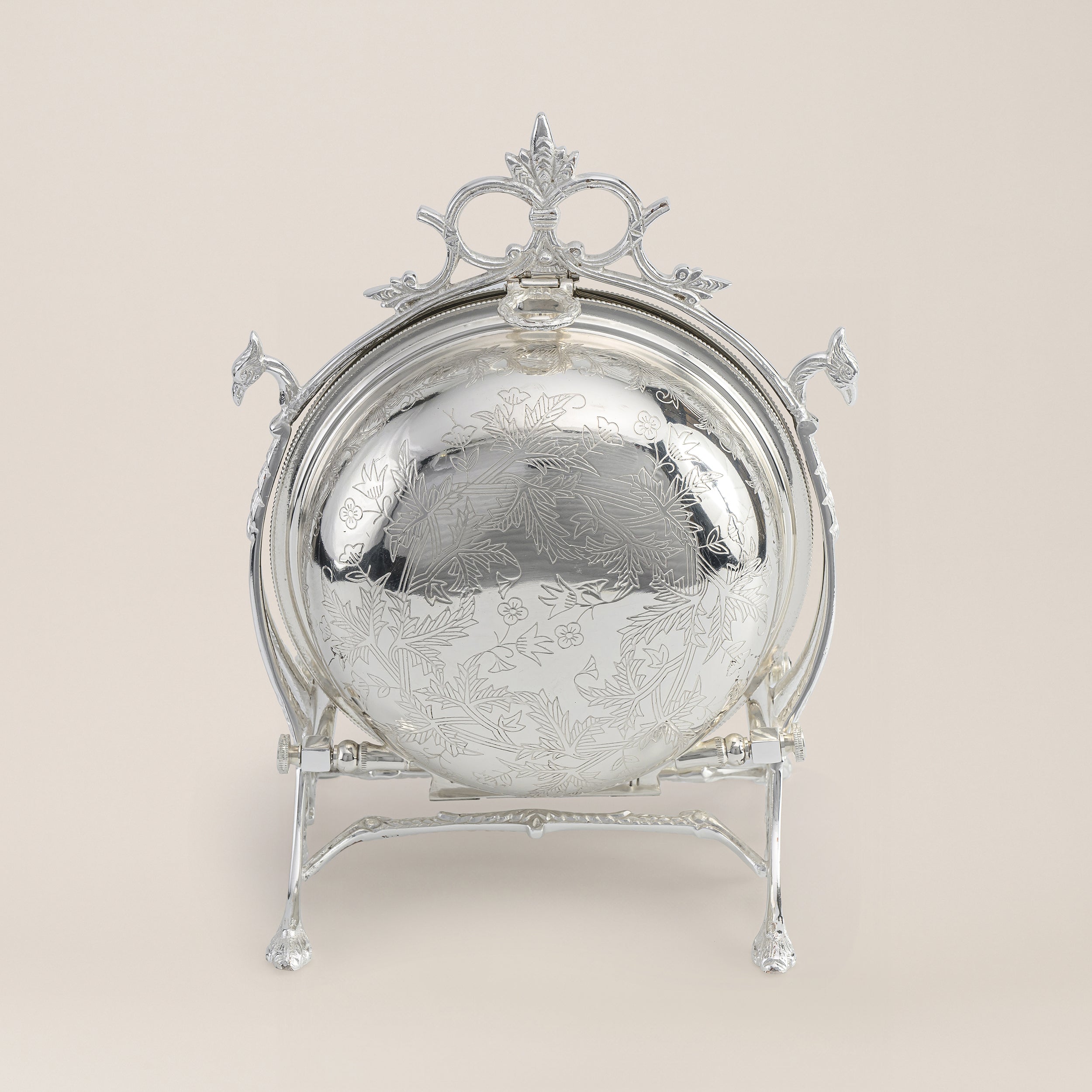 SILVER BISCUIT BOX LARGE