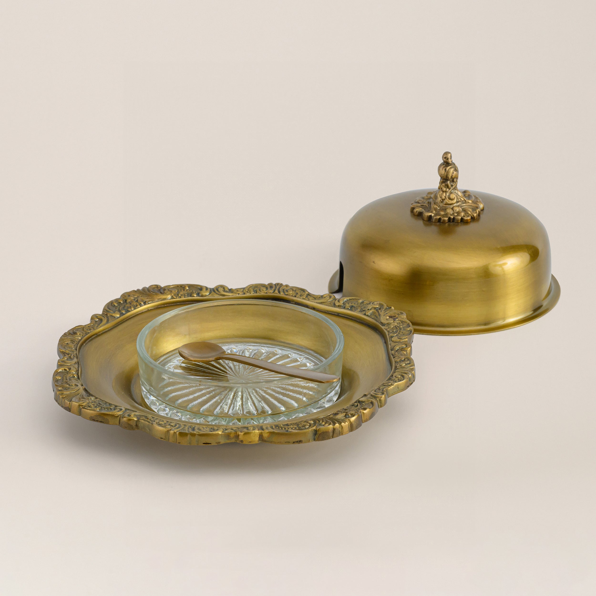 BRASS BUTTER POT