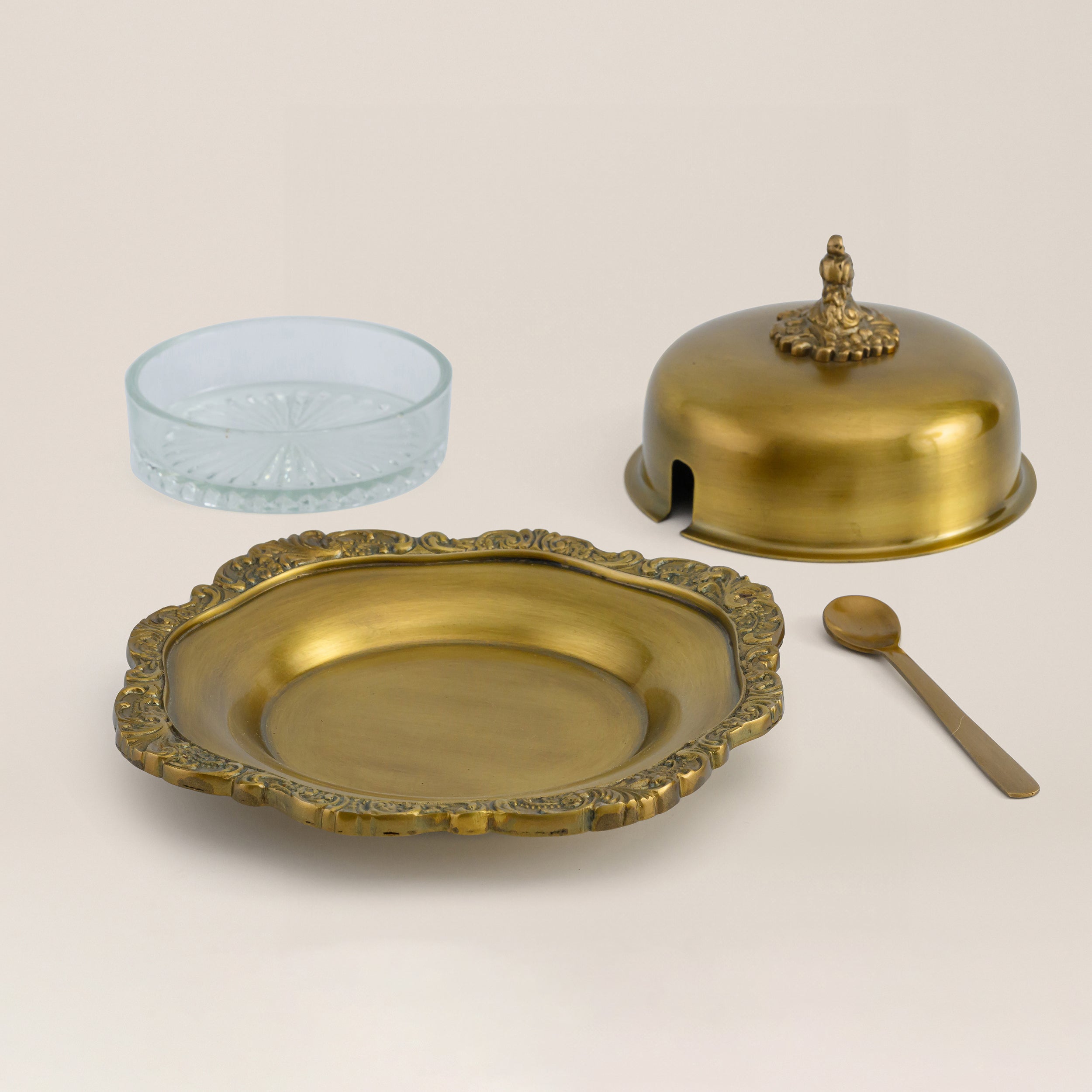 BRASS BUTTER POT
