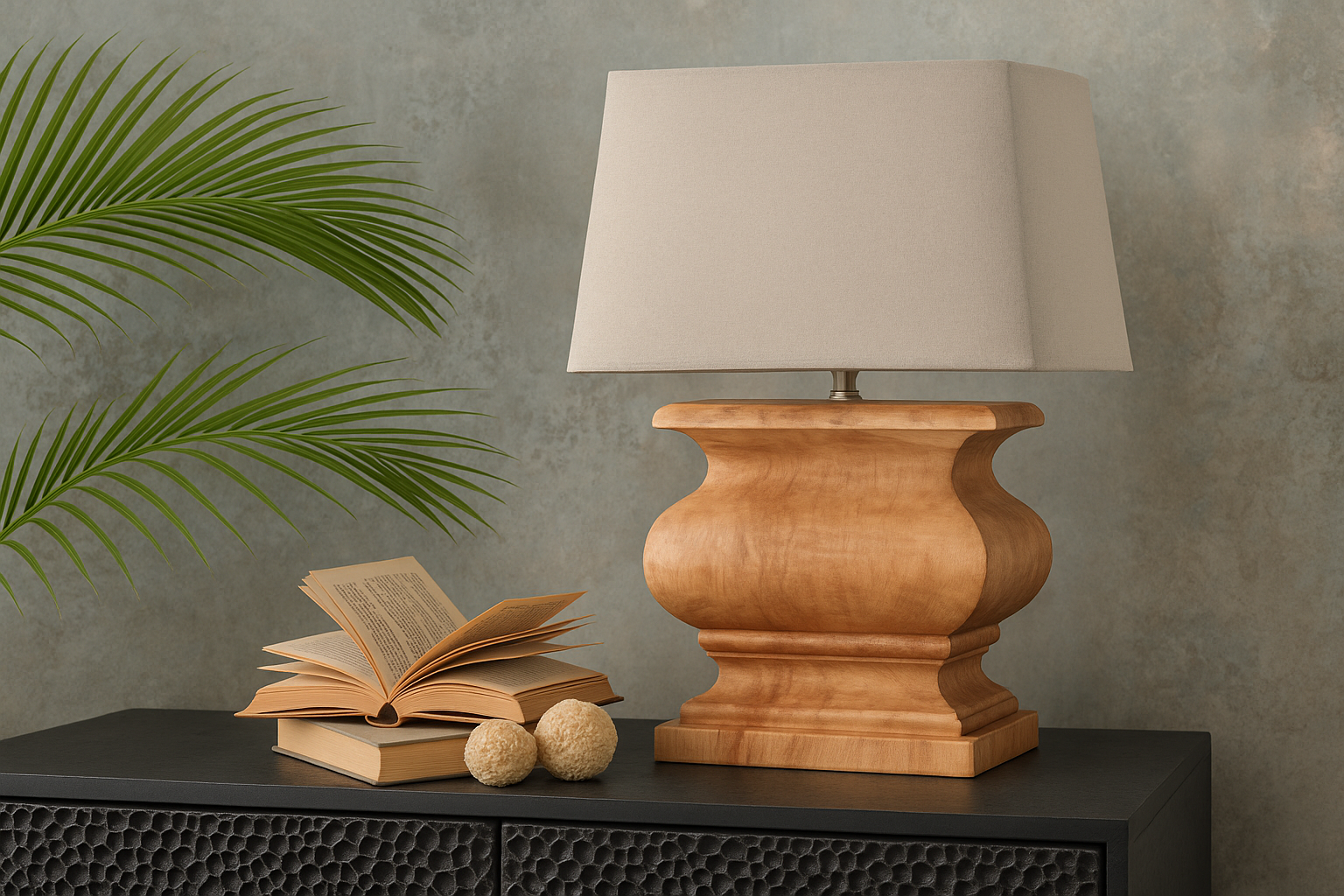 Rustic Elegance Table Lamp by KASA HOLZER