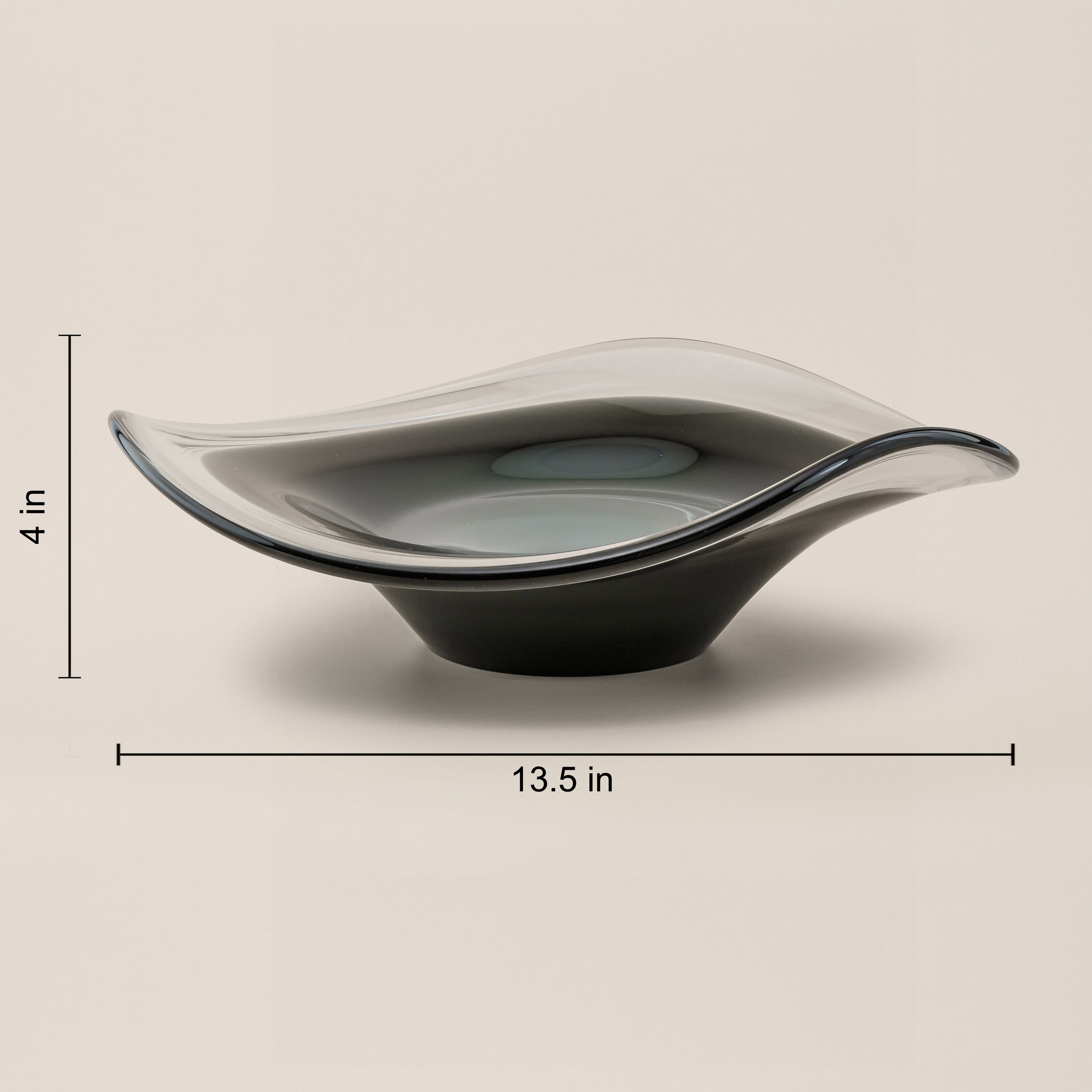 Crystal Glass Bowl – Elegant Decorative Centerpiece for Home & Office Décor