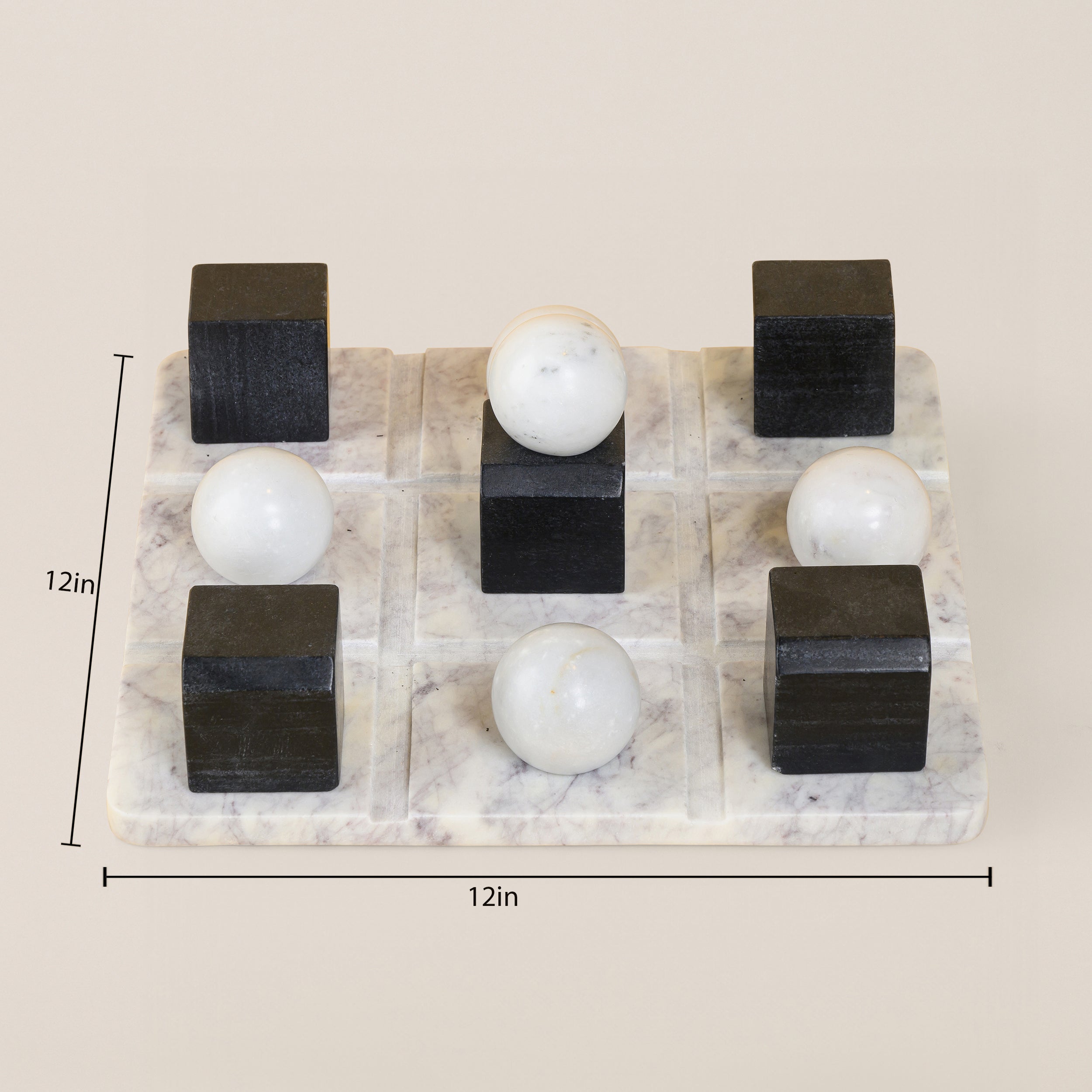 TIC TAC TOE WITH MARBLE BALLS