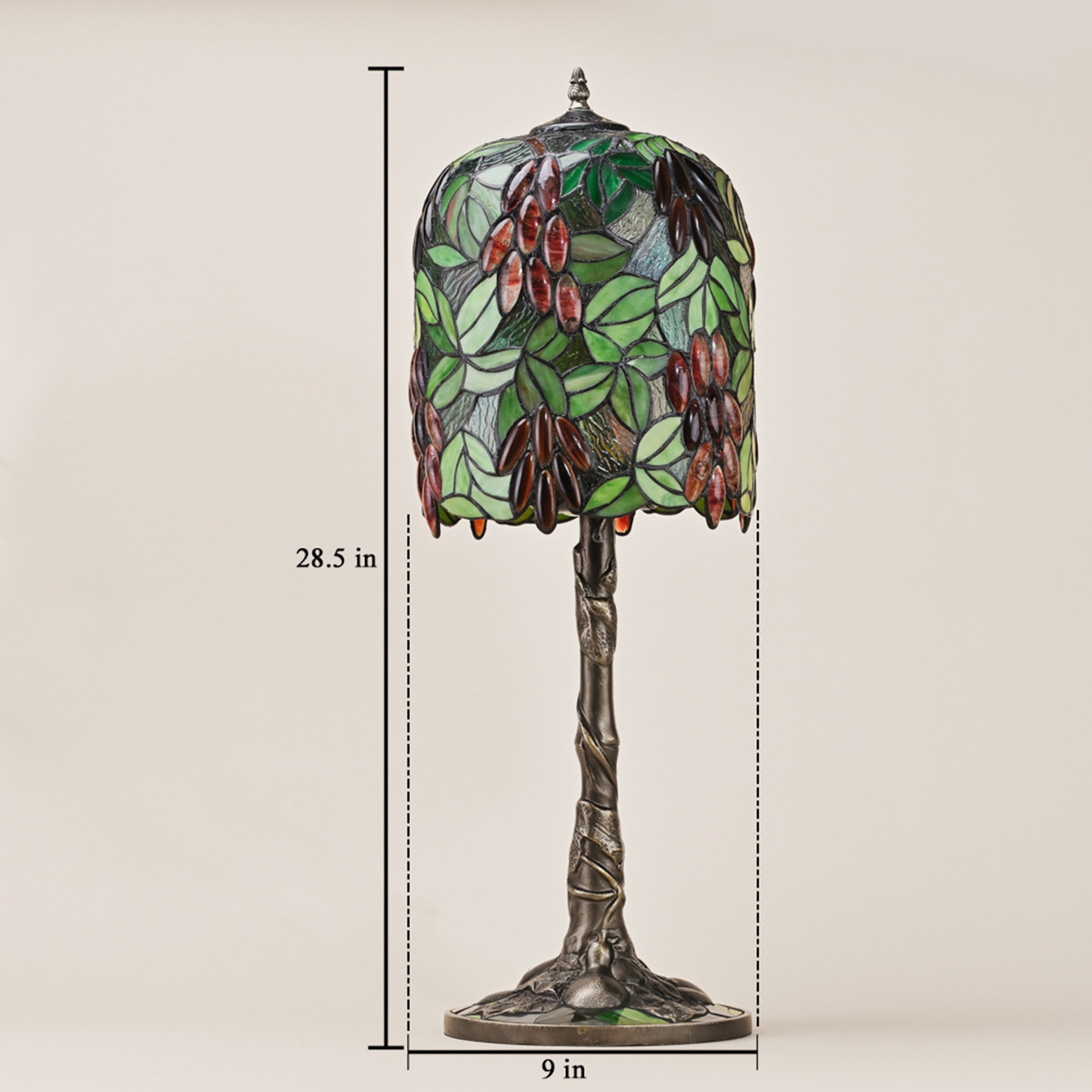 BLOSSOMING LEAVES TIFFANY TABLE LAMP