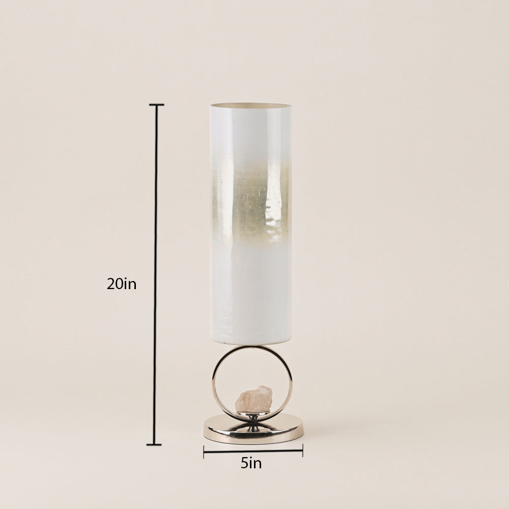 ARCTIC BREEZE/NICKLE GLASS VASE LARGE