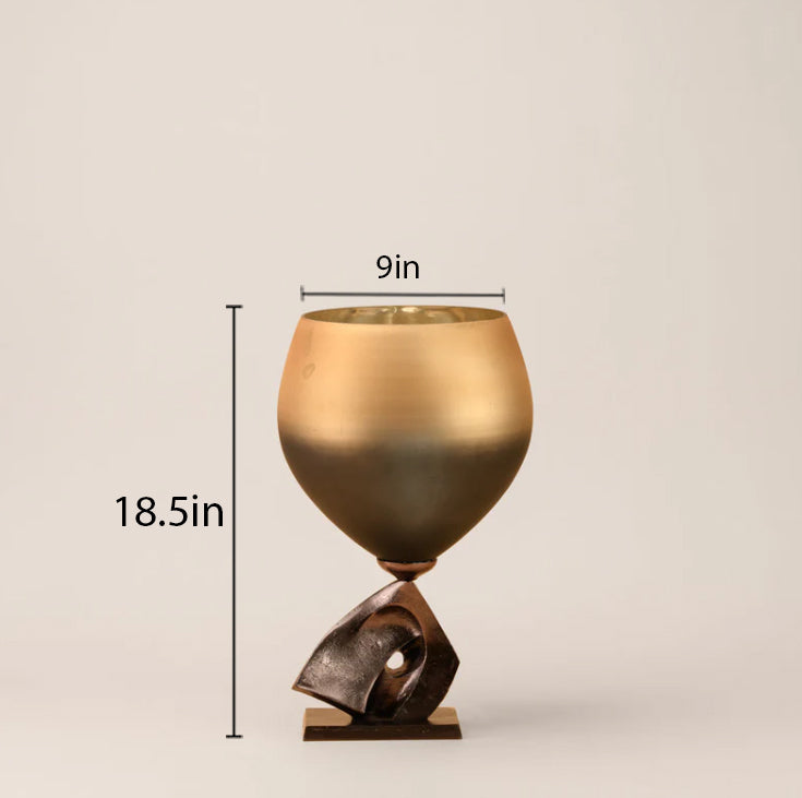 WINE SHAPED CANDLE STAND LARGE