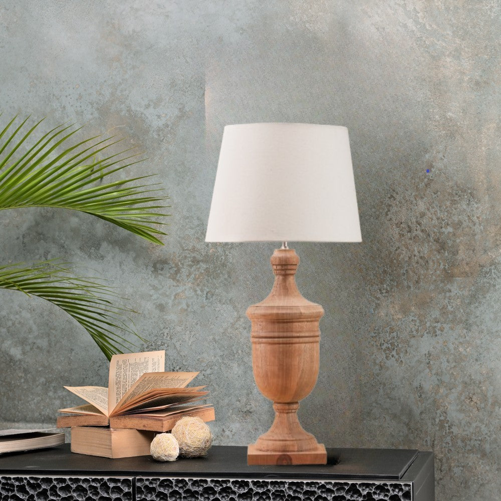 WOODEN TABLE LAMP