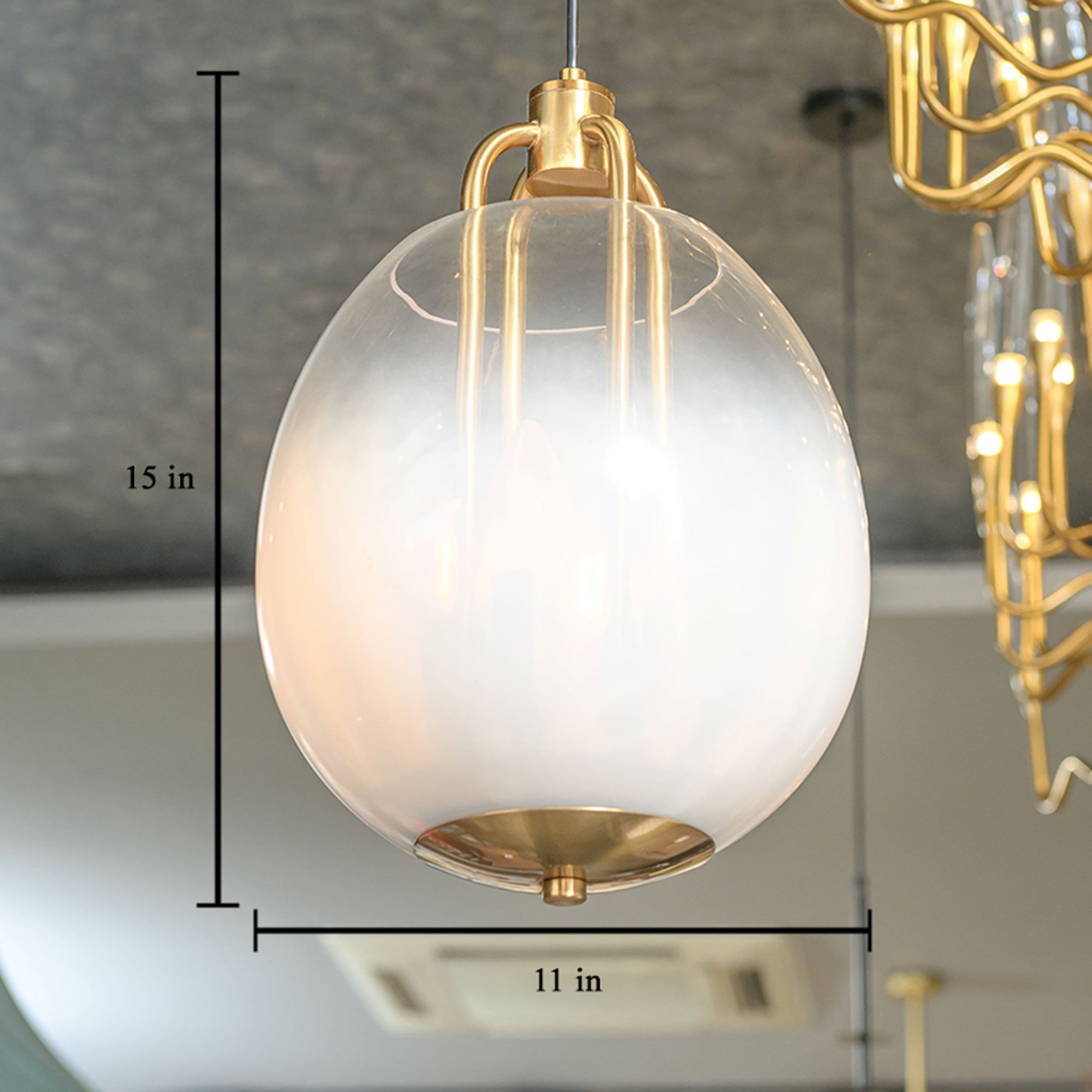 GOLDEN CHANDELIER HANGING LIGHT