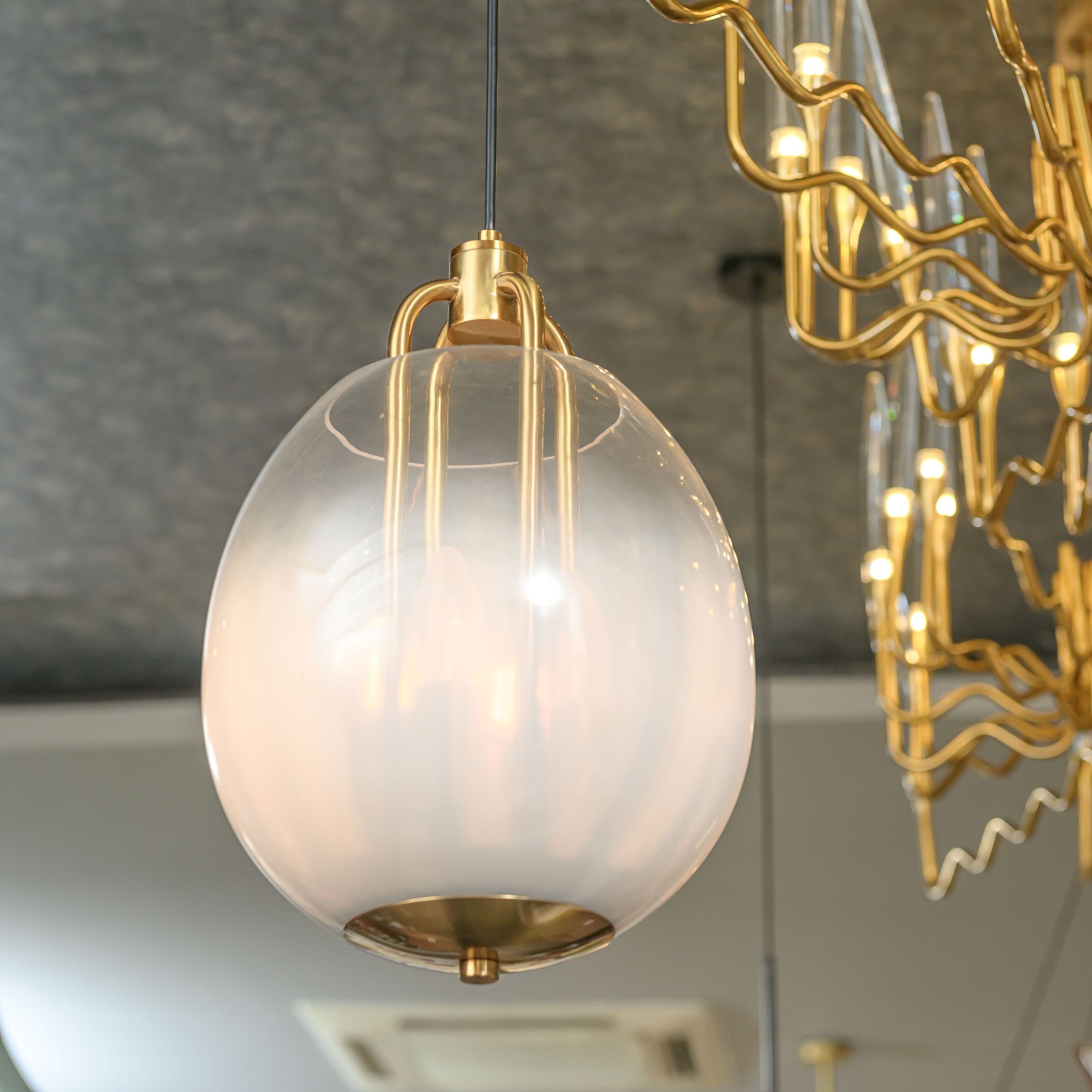 GOLDEN CHANDELIER HANGING LIGHT