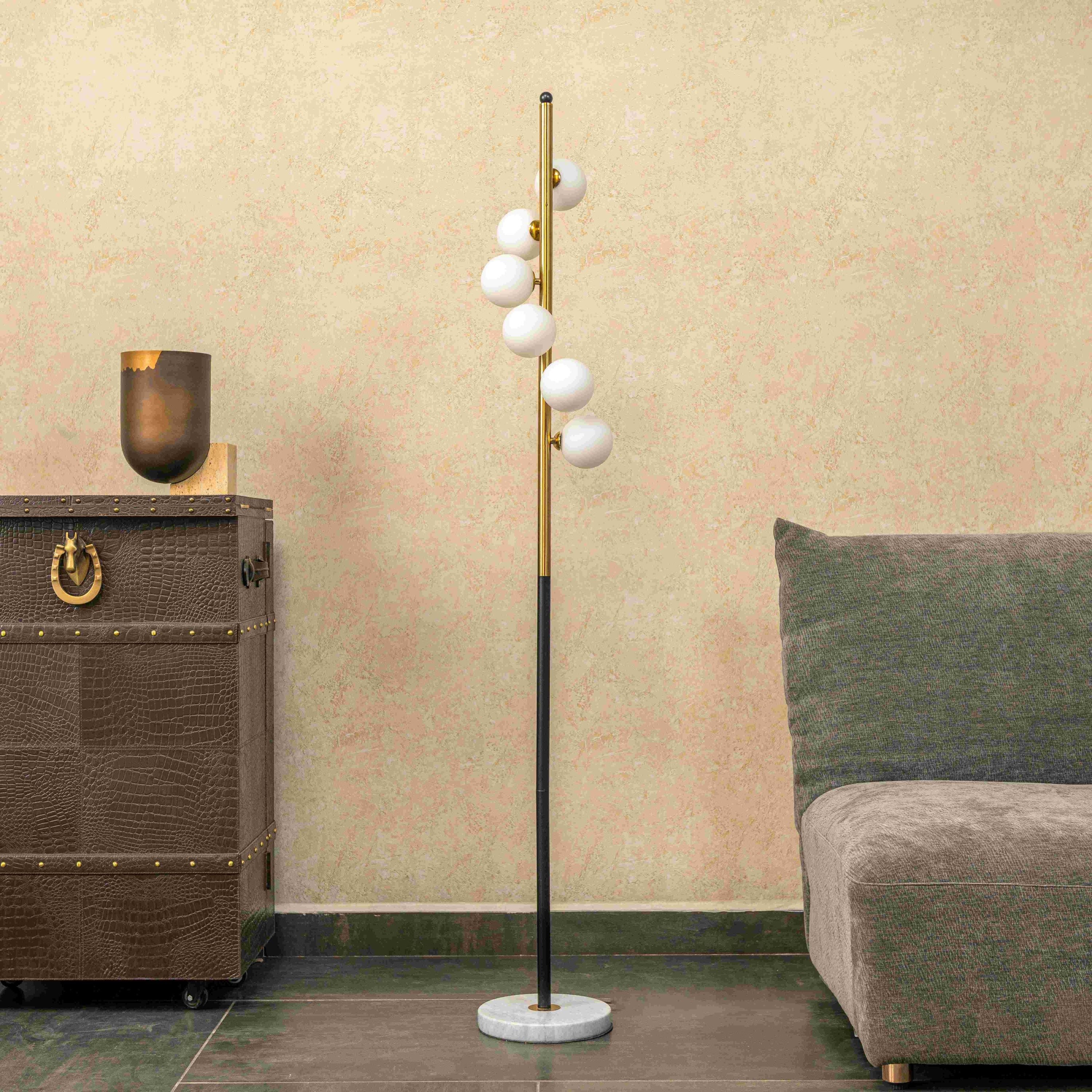 DESIGNER SIDE LAMP WITH ROUND LIGHTS