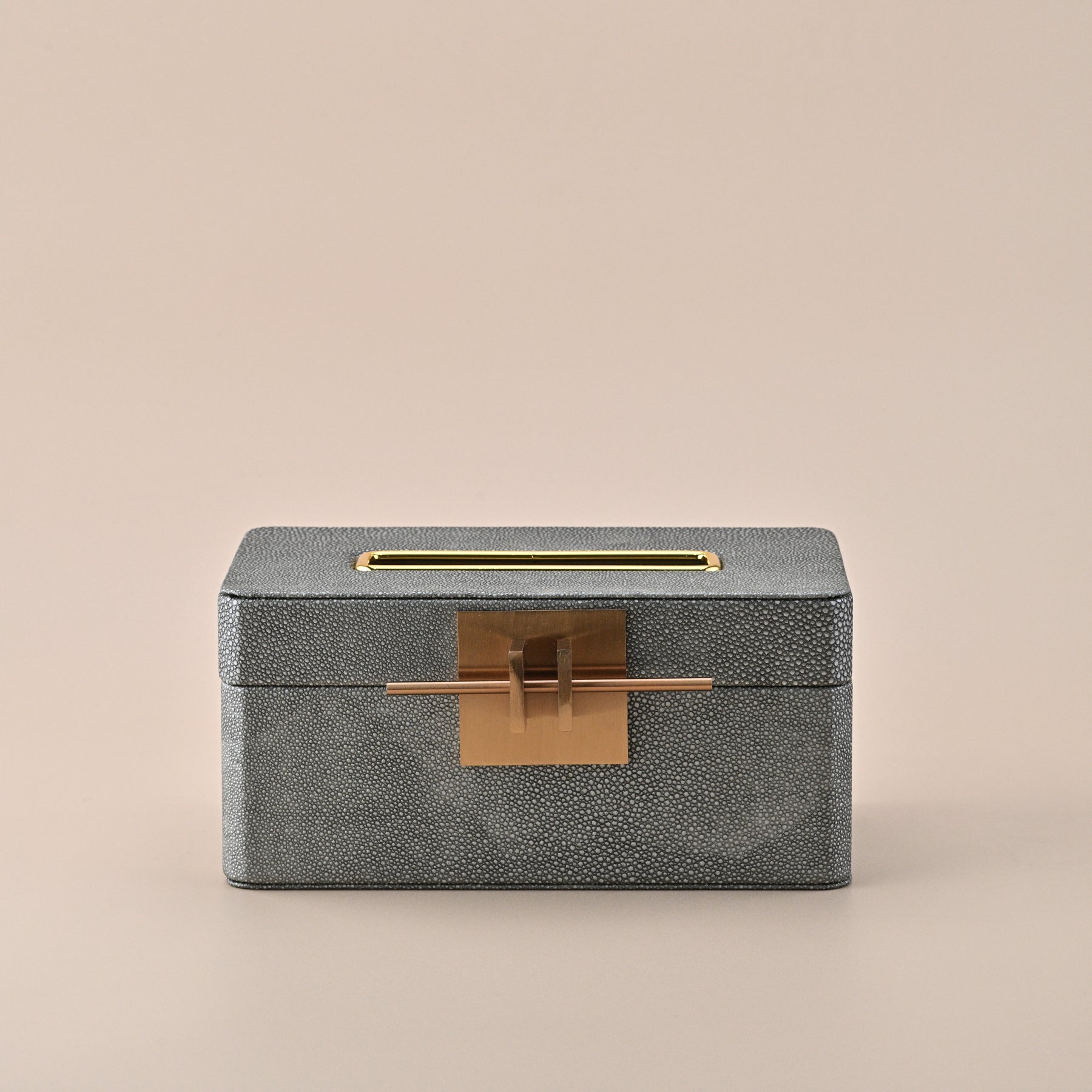 RECTANGULAR LEATHER  TISSUE BOX