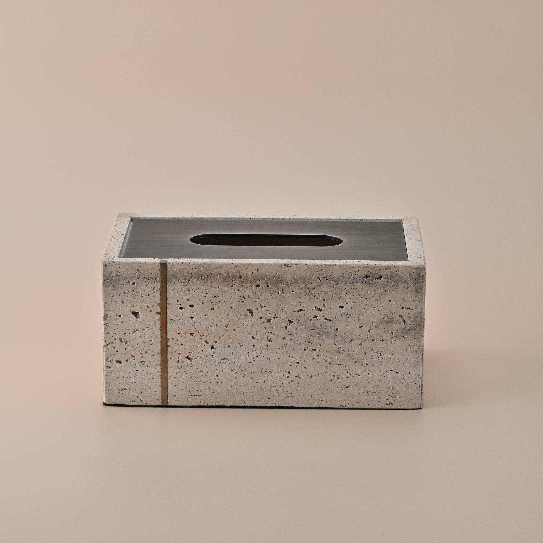 STONE BEIGE TISSUE BOX 