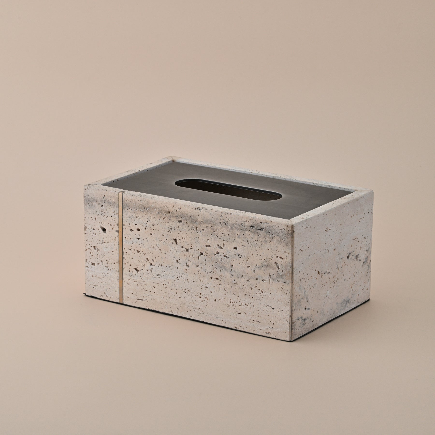 STONE BEIGE TISSUE BOX 