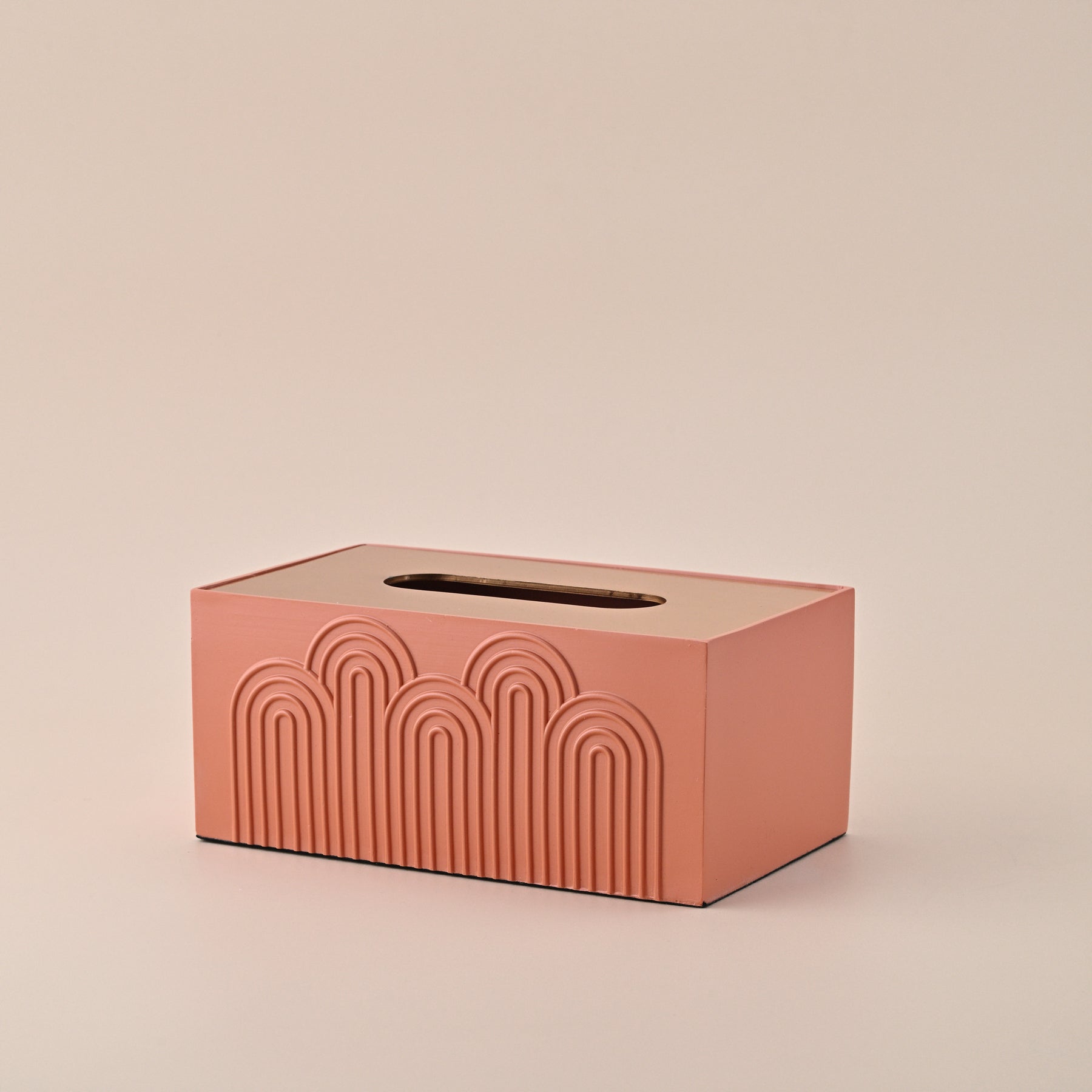 BEIGE TISSUE BOX 