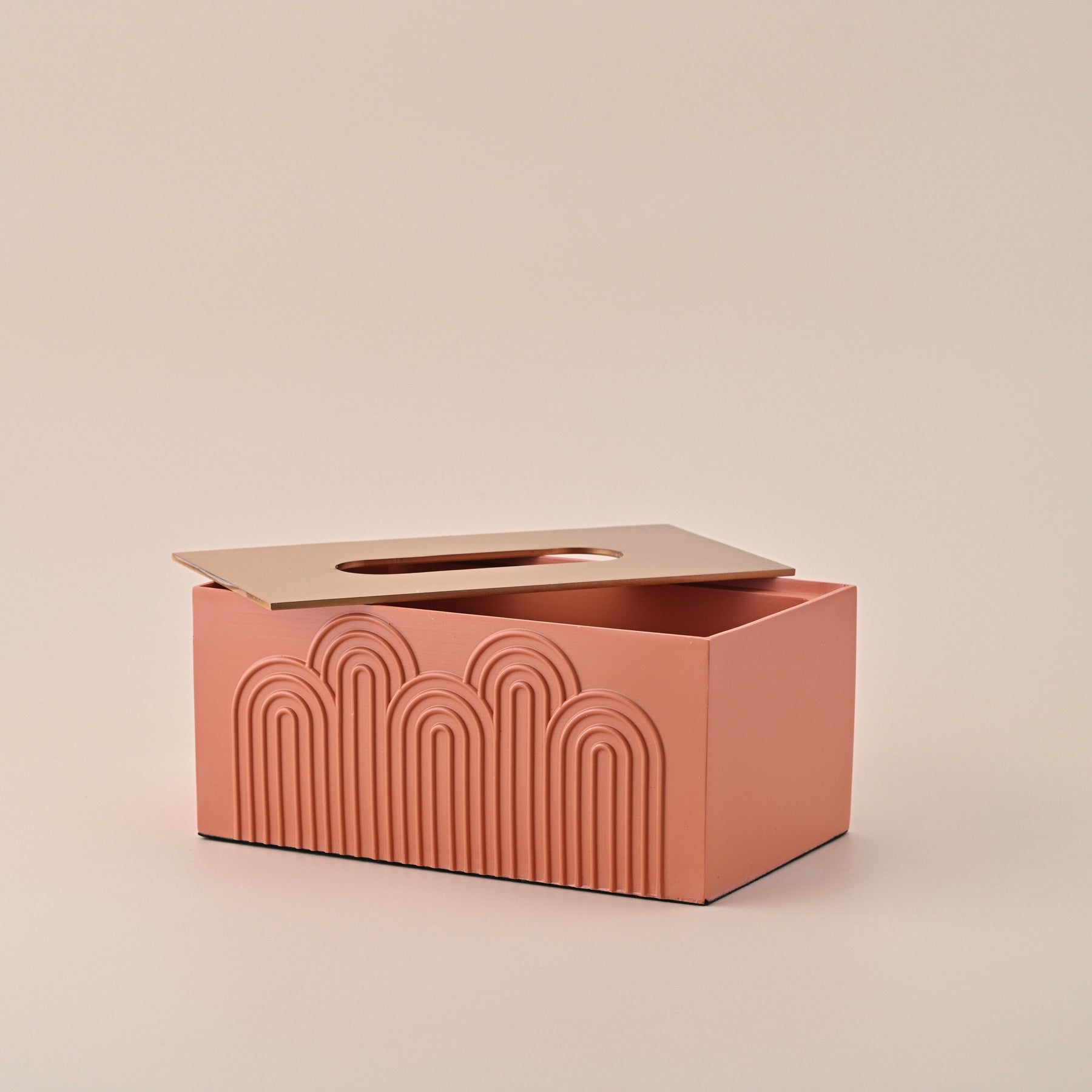 BEIGE TISSUE BOX 