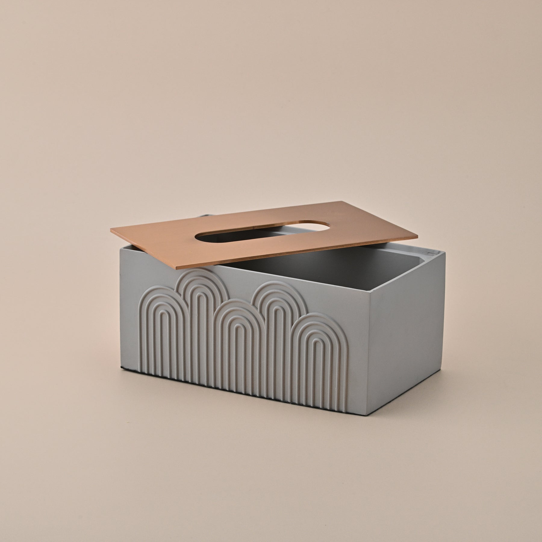 NORDIC  BEIGE TISSUE BOX 