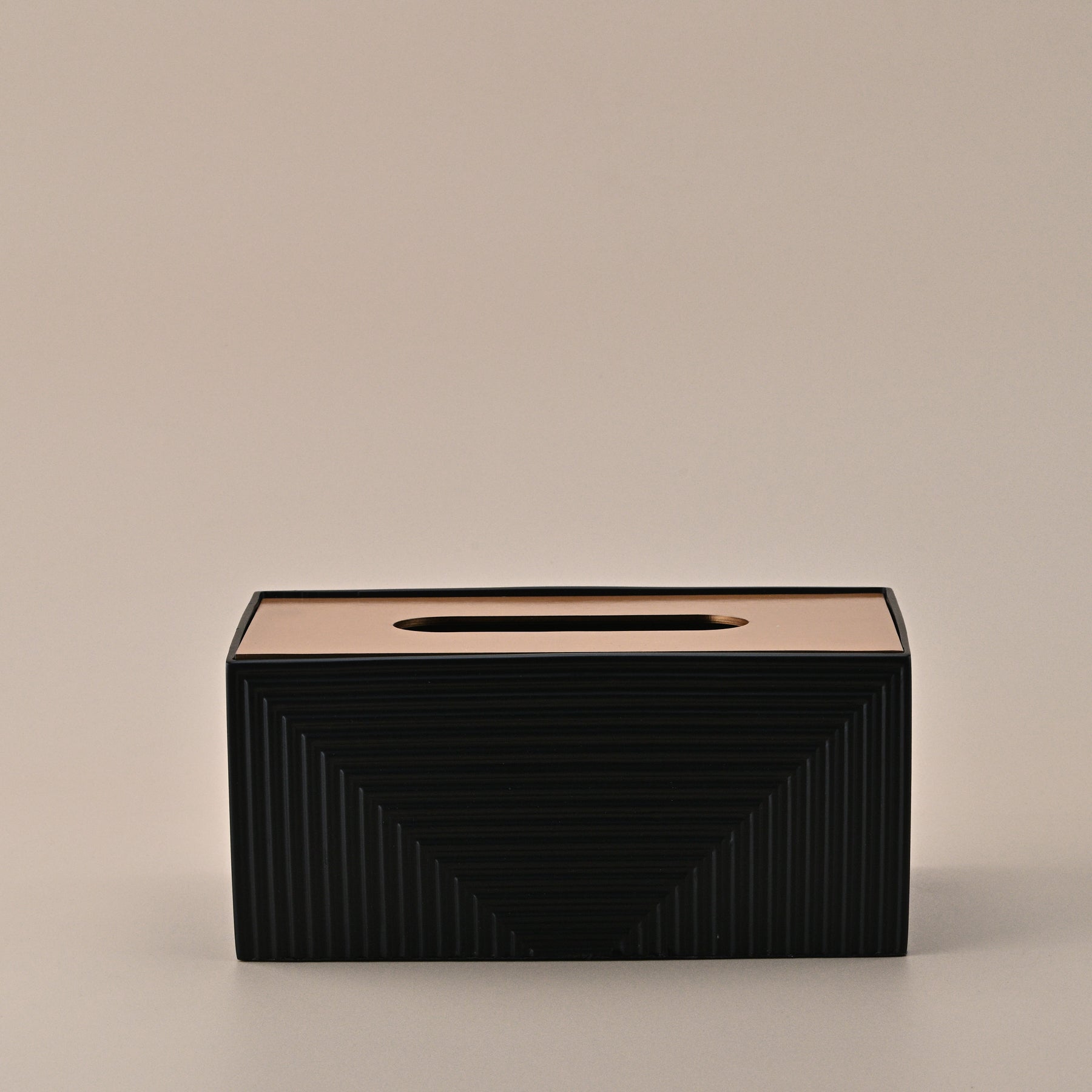 GEOMATIC BLACK TISSUE BOX 