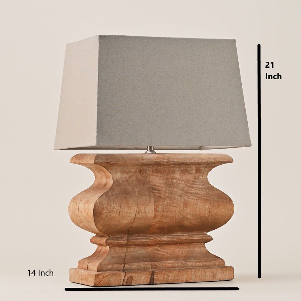 Rustic Elegance Table Lamp by KASA HOLZER