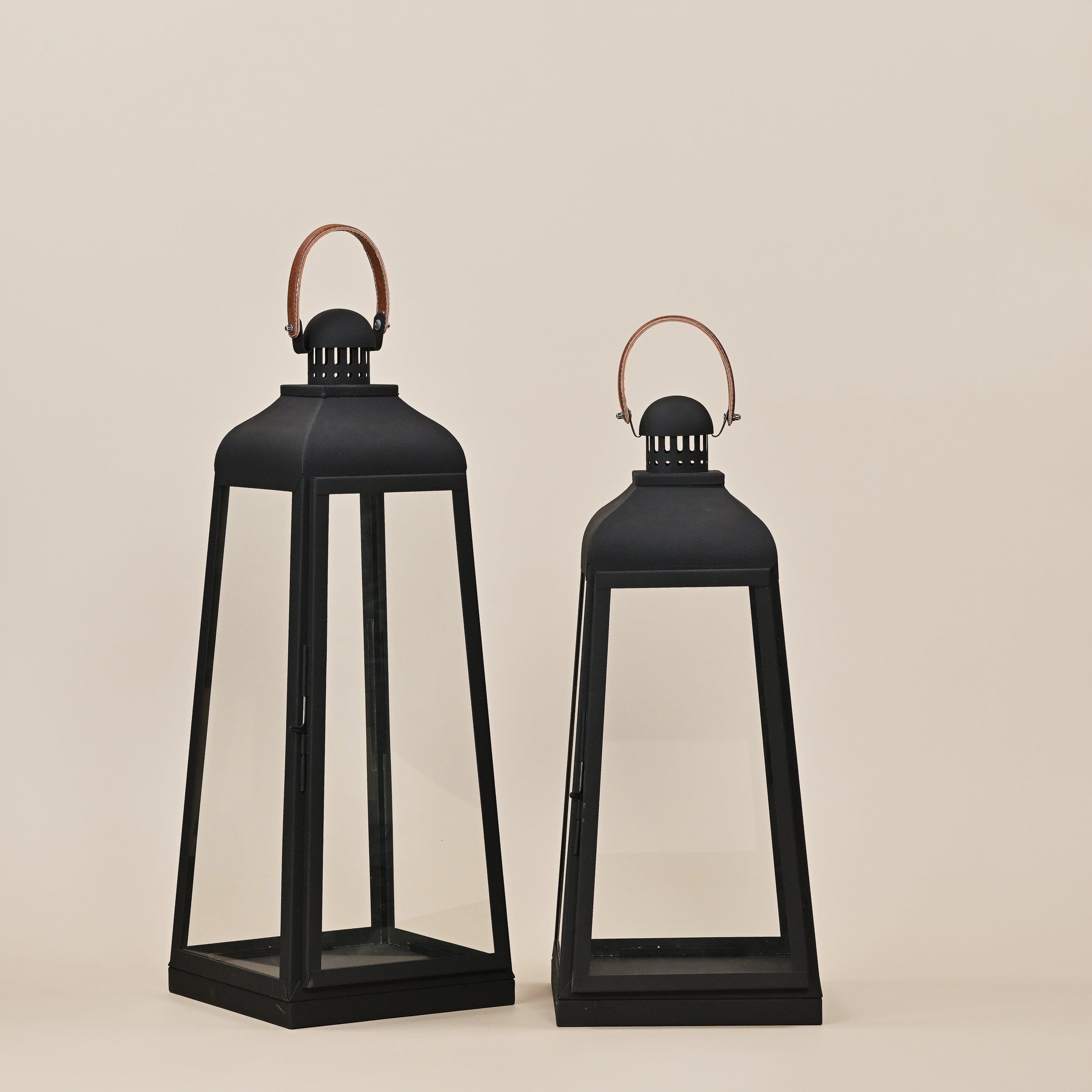 STEEL & GLASS LANTERN  SMALL