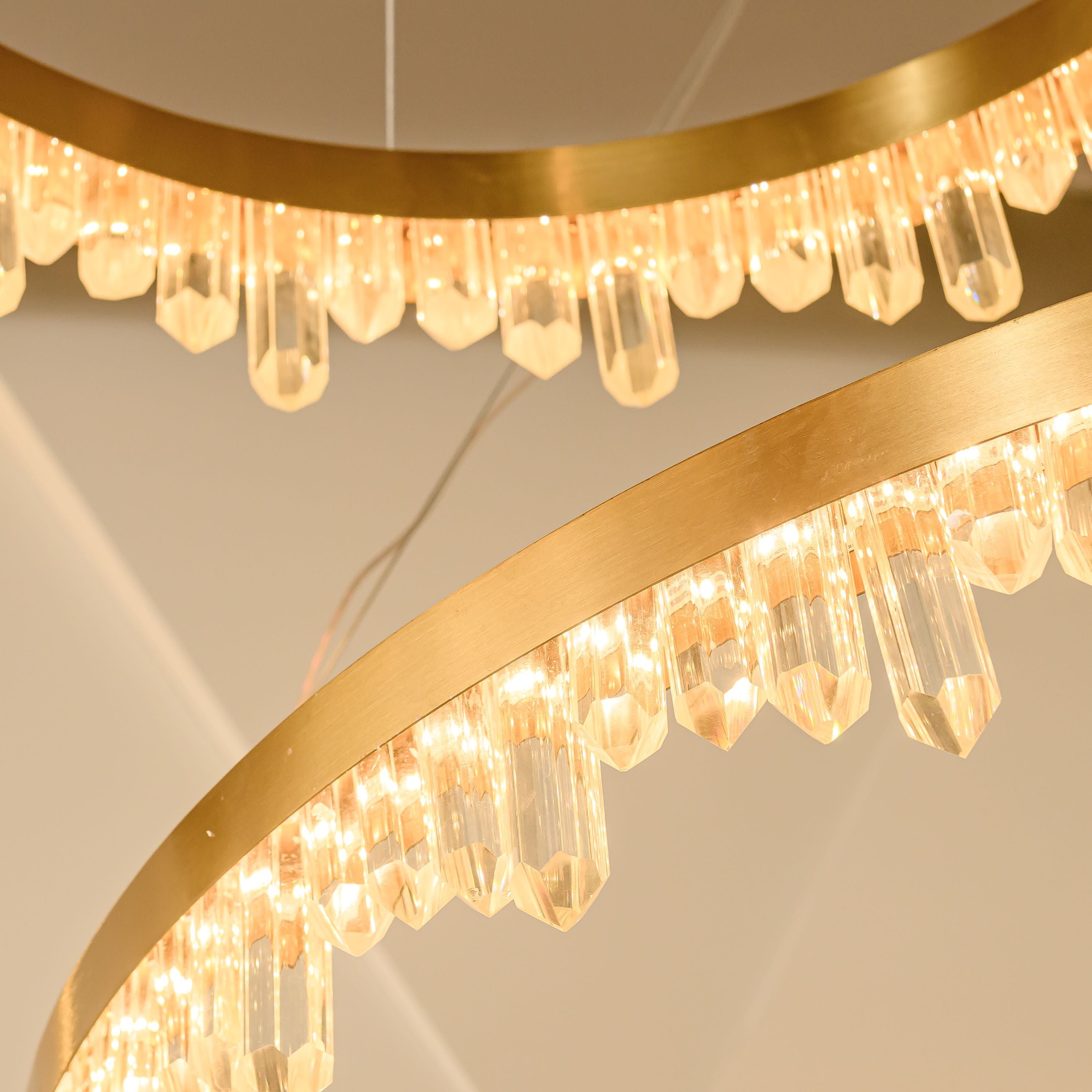 GOLD CRYSTAL CHANDELIER