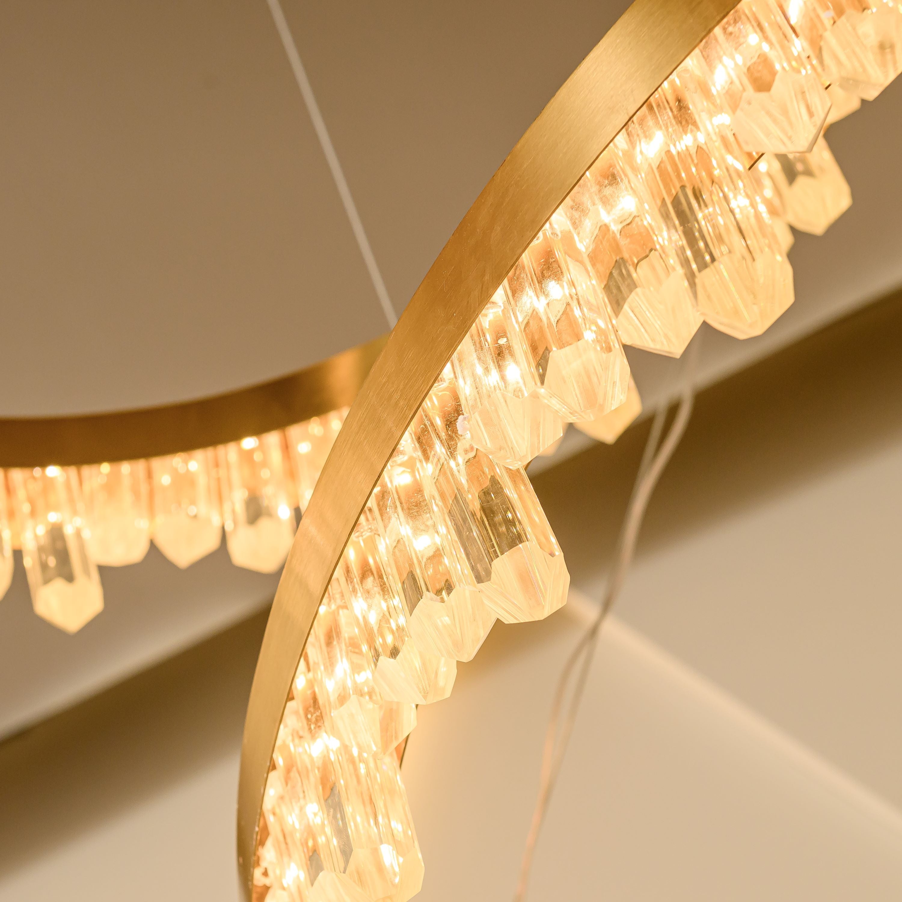 GOLD CRYSTAL CHANDELIER