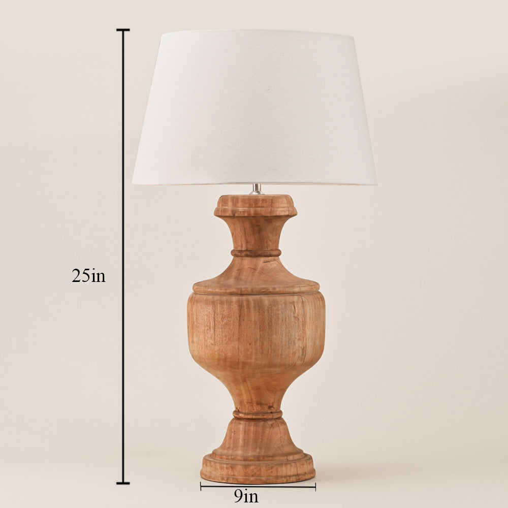 NATURAL WOODEN TABLE LAMP