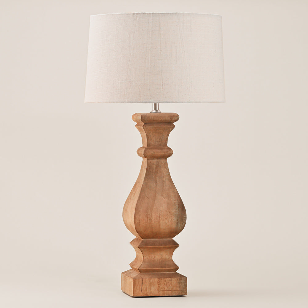 NATURAL WOODEN CLASSIC TABLE LAMP