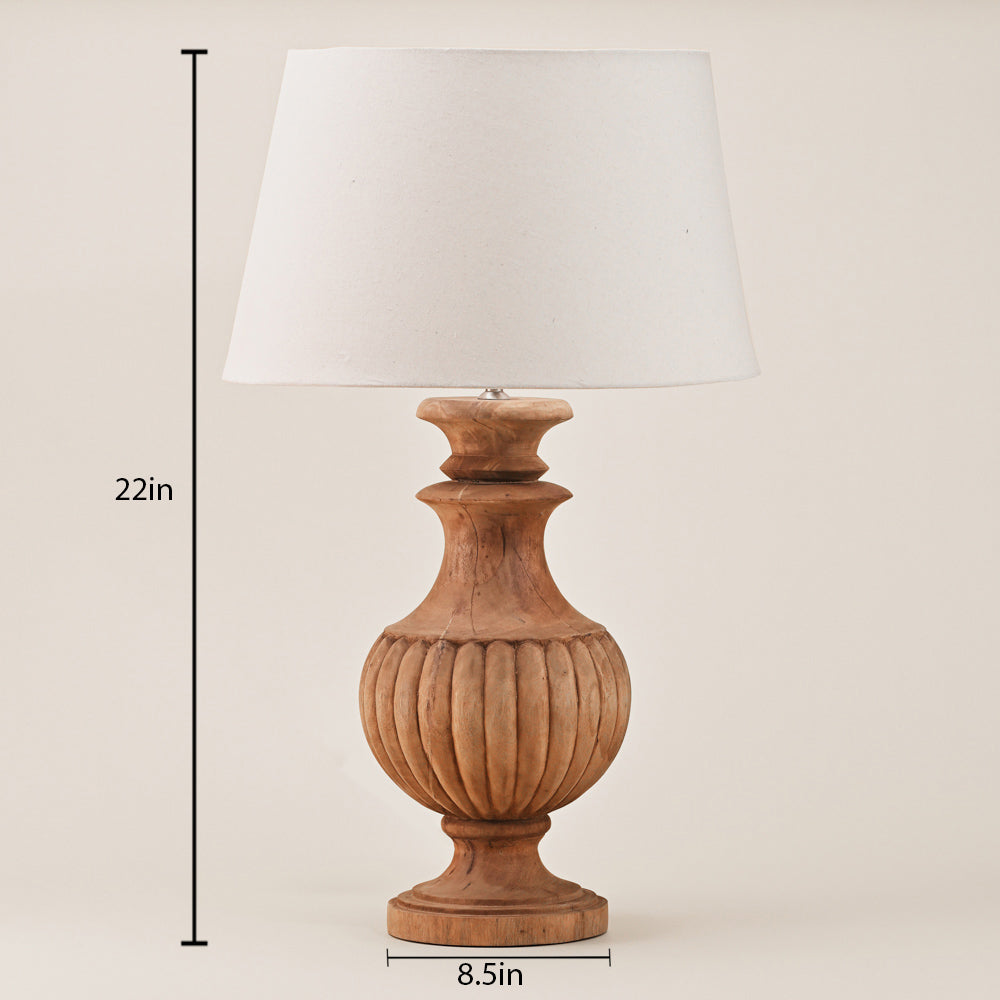 WOODEN TABLE LAMP