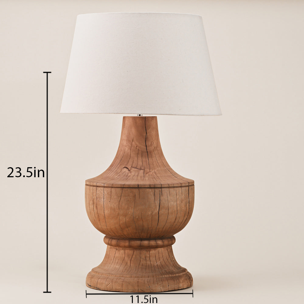 WOODEN TABLE LAMP