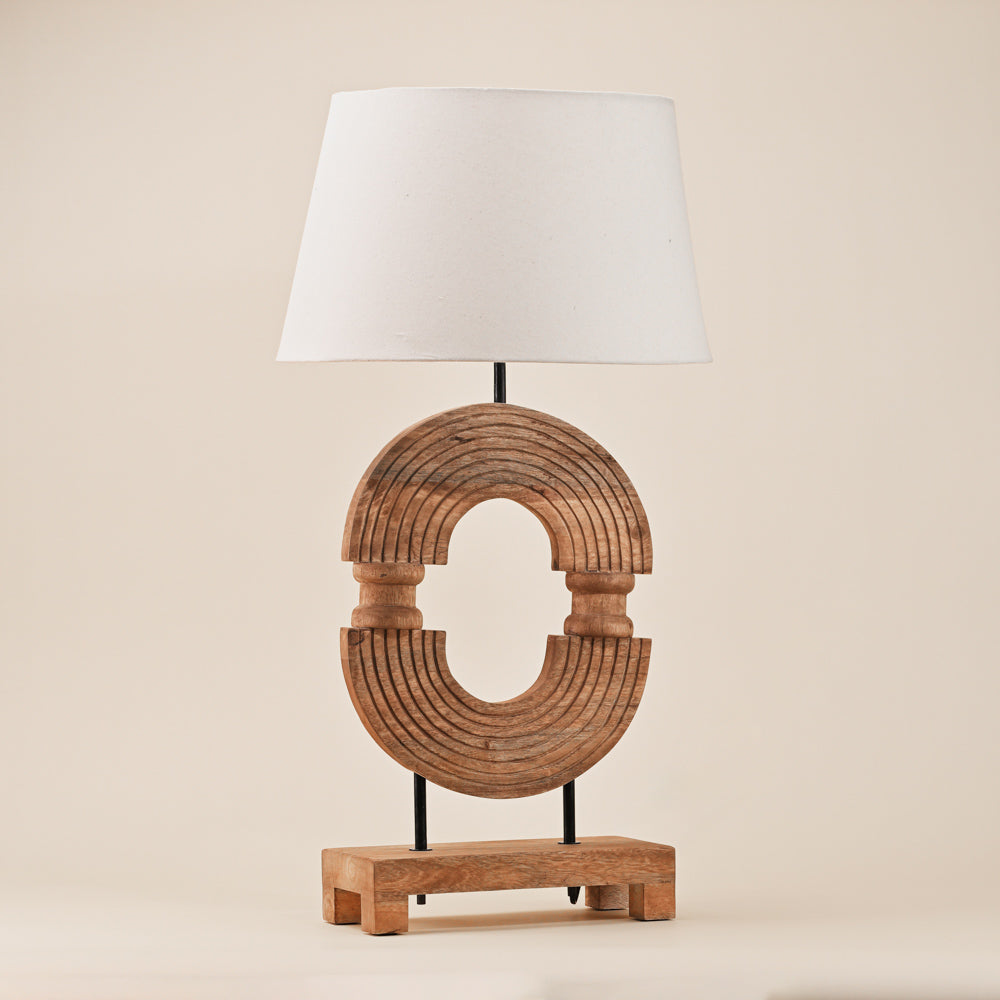 SOLID WOODEN TABLE LAMP