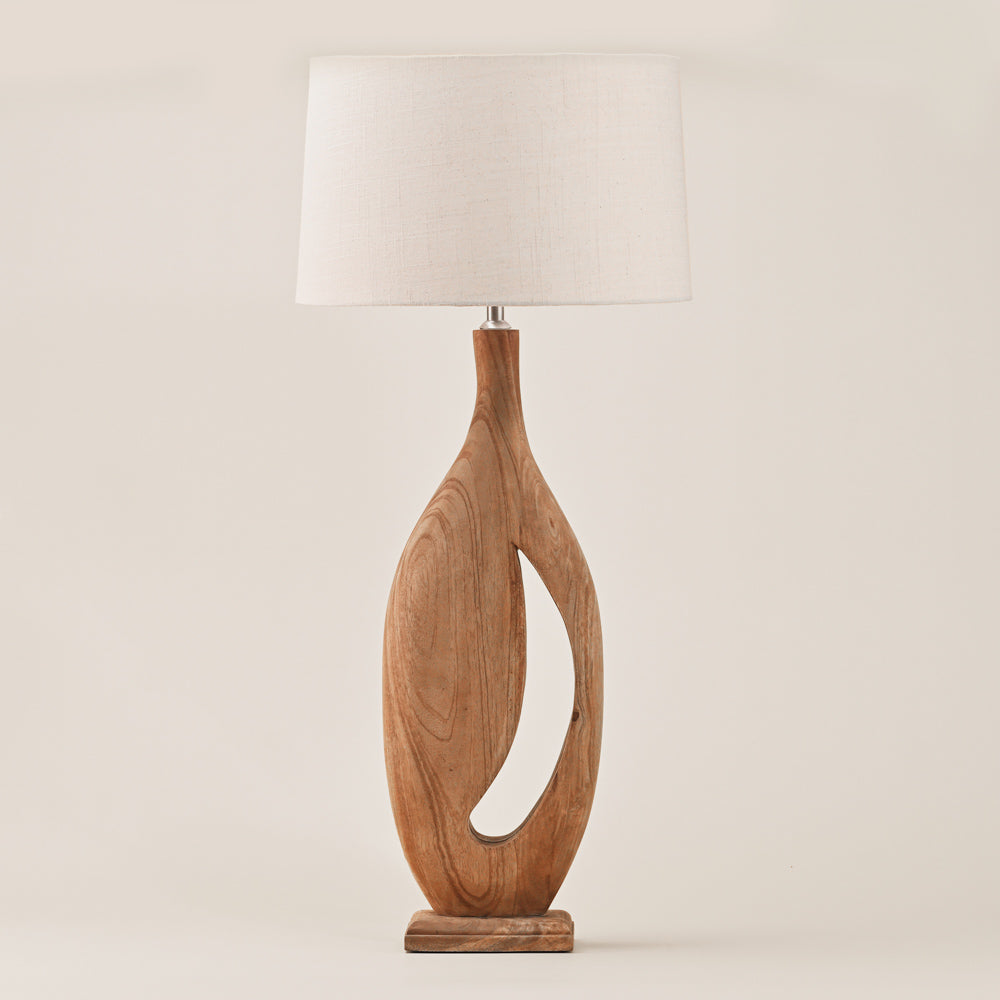 WOODEN TABLE LAMP