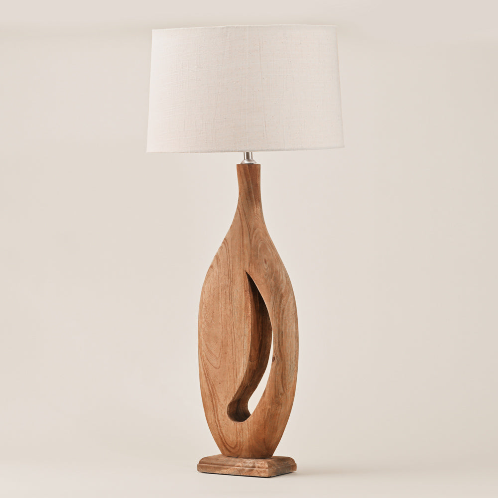 WOODEN TABLE LAMP