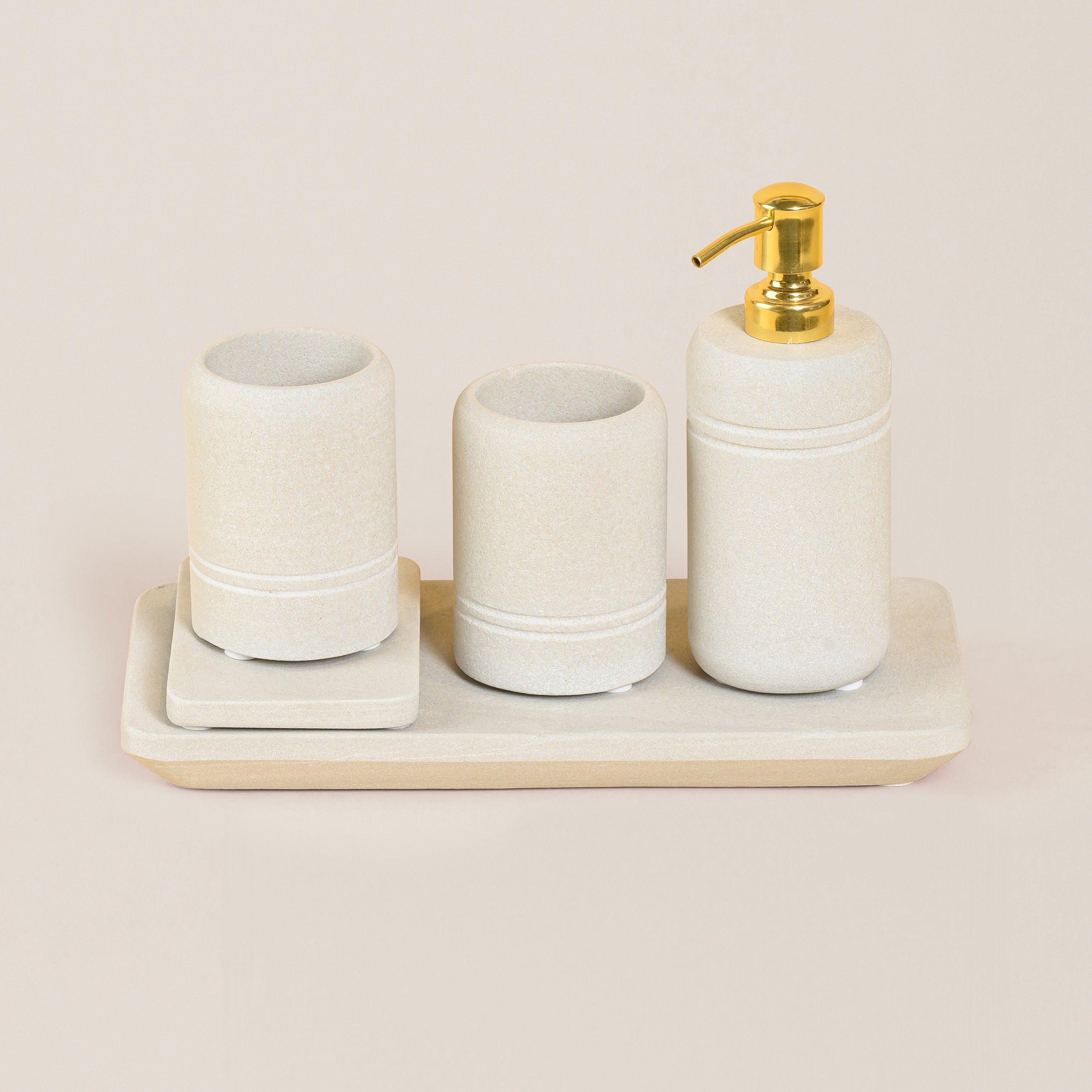 SANDSTONE BATHROOM SET