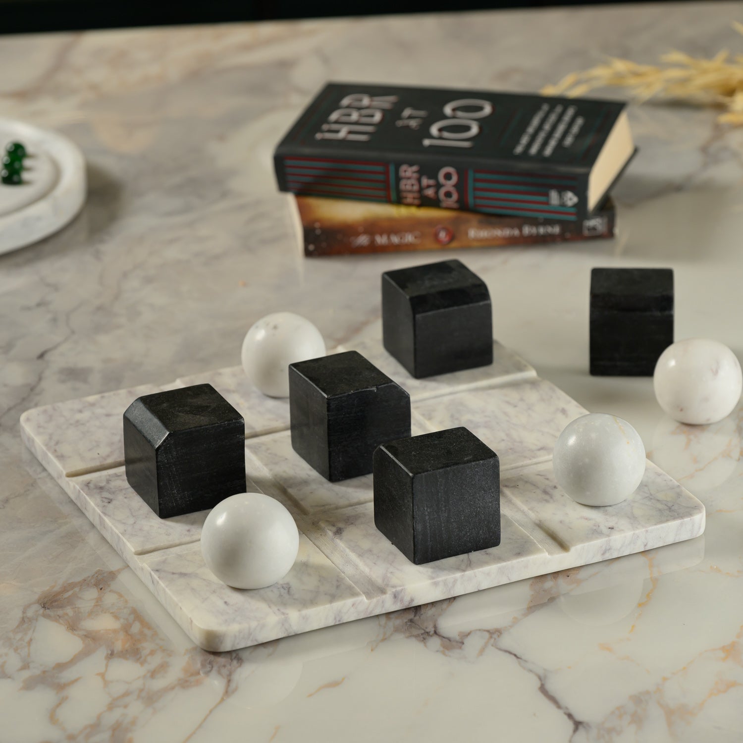 TIC TAC TOE WITH MARBLE BALLS