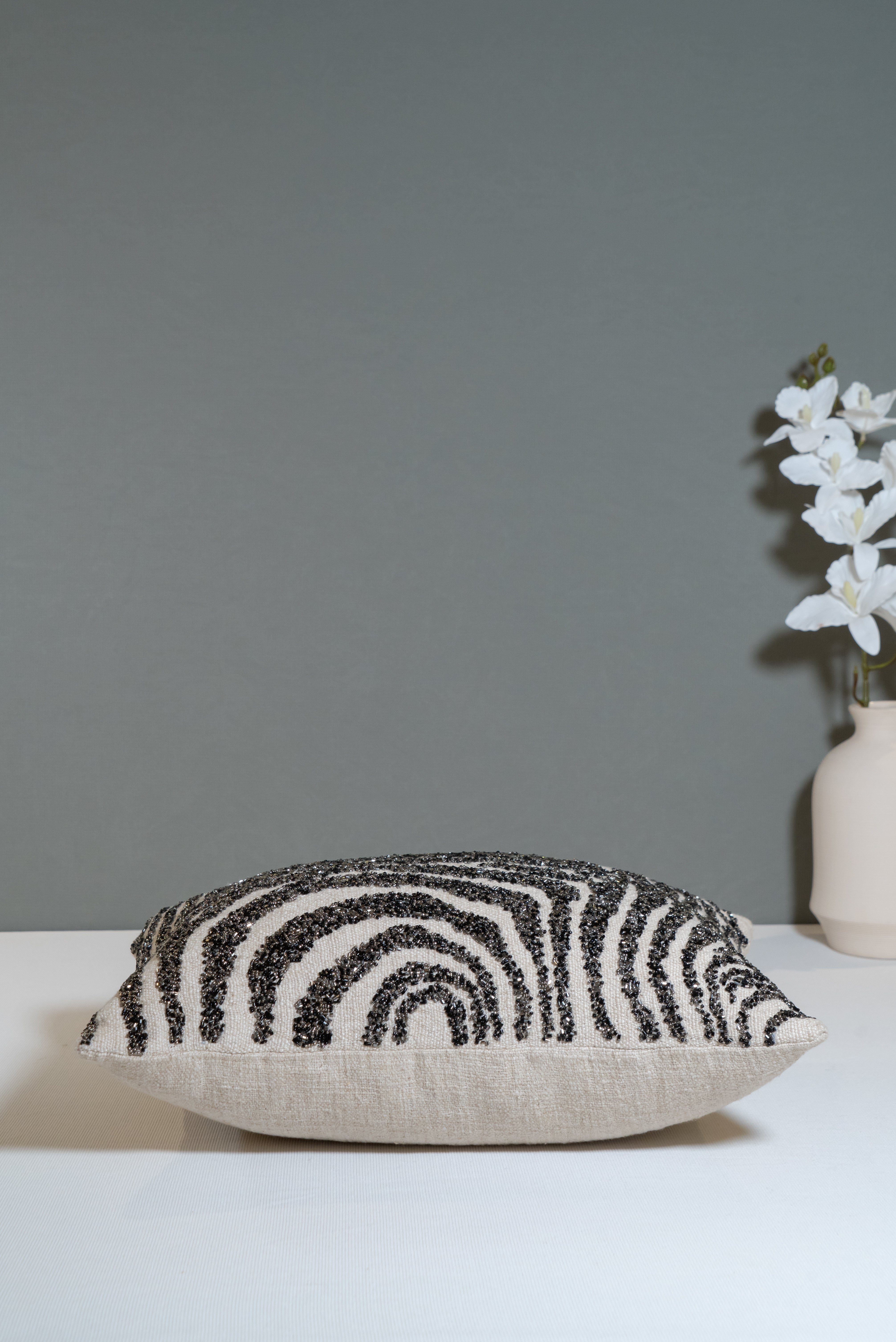 Zebra Mirage Handcrafted Cushion Cover