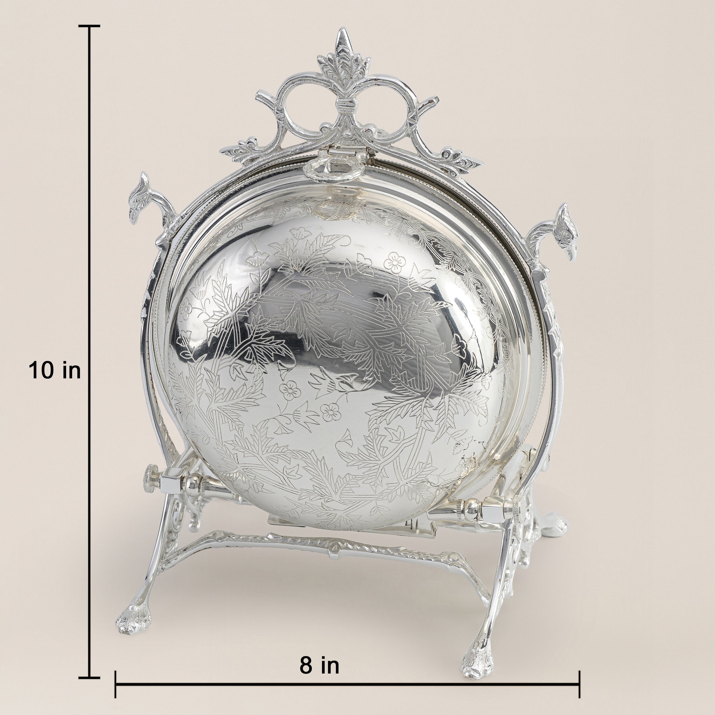 Silver Elegance Snacks Holder Large